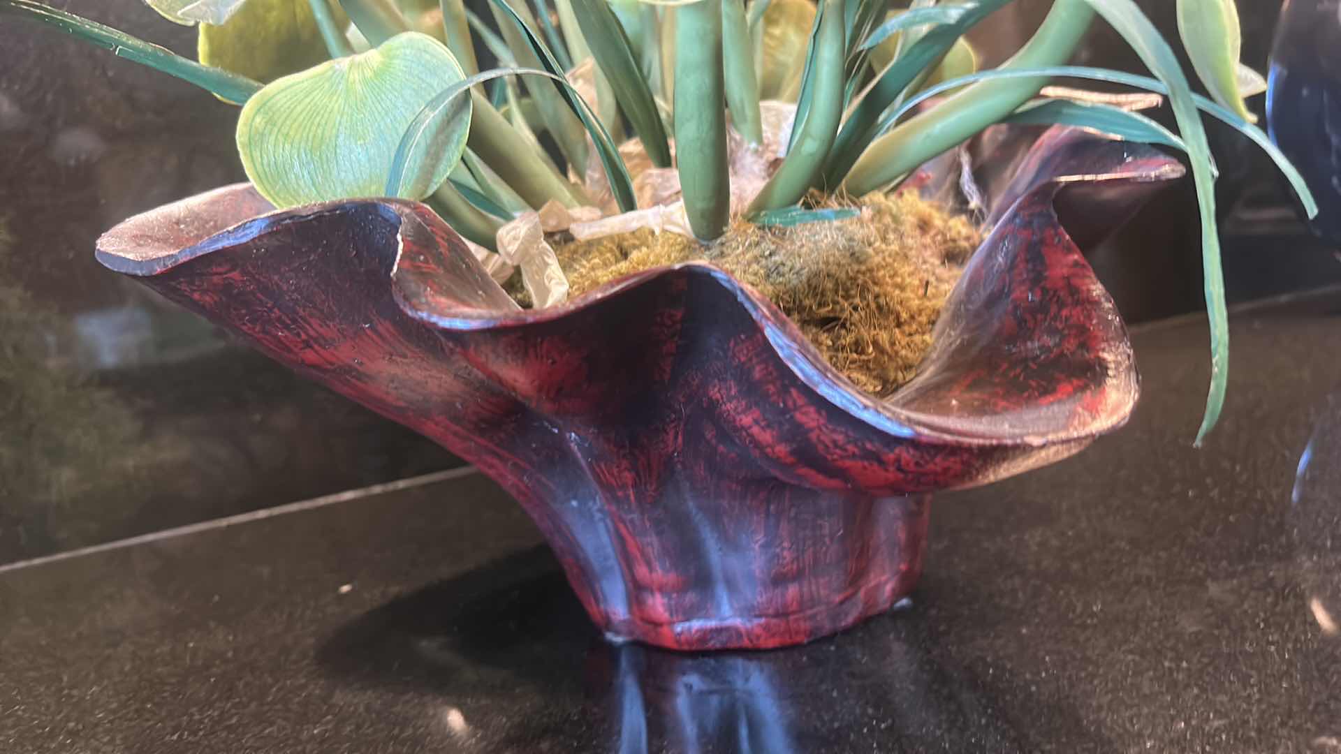 Photo 1 of 3 REALISTIC FAUX PLANTS (SCALLOPED ONE 19” x 13”