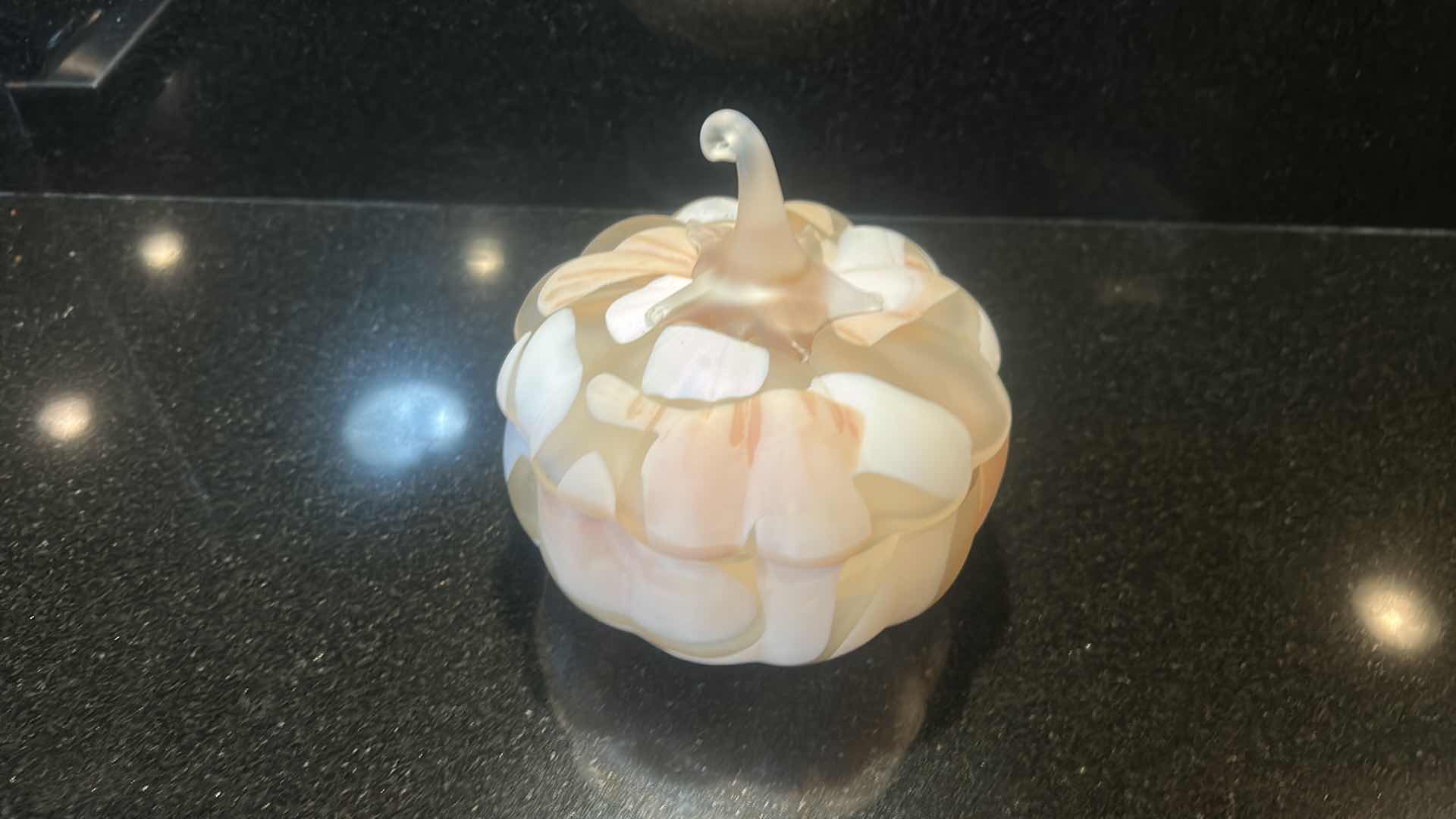 Photo 2 of COLORFUL GLASS DISH WITH 3 WICK CANDLE FROM ANTHROPOLOGY