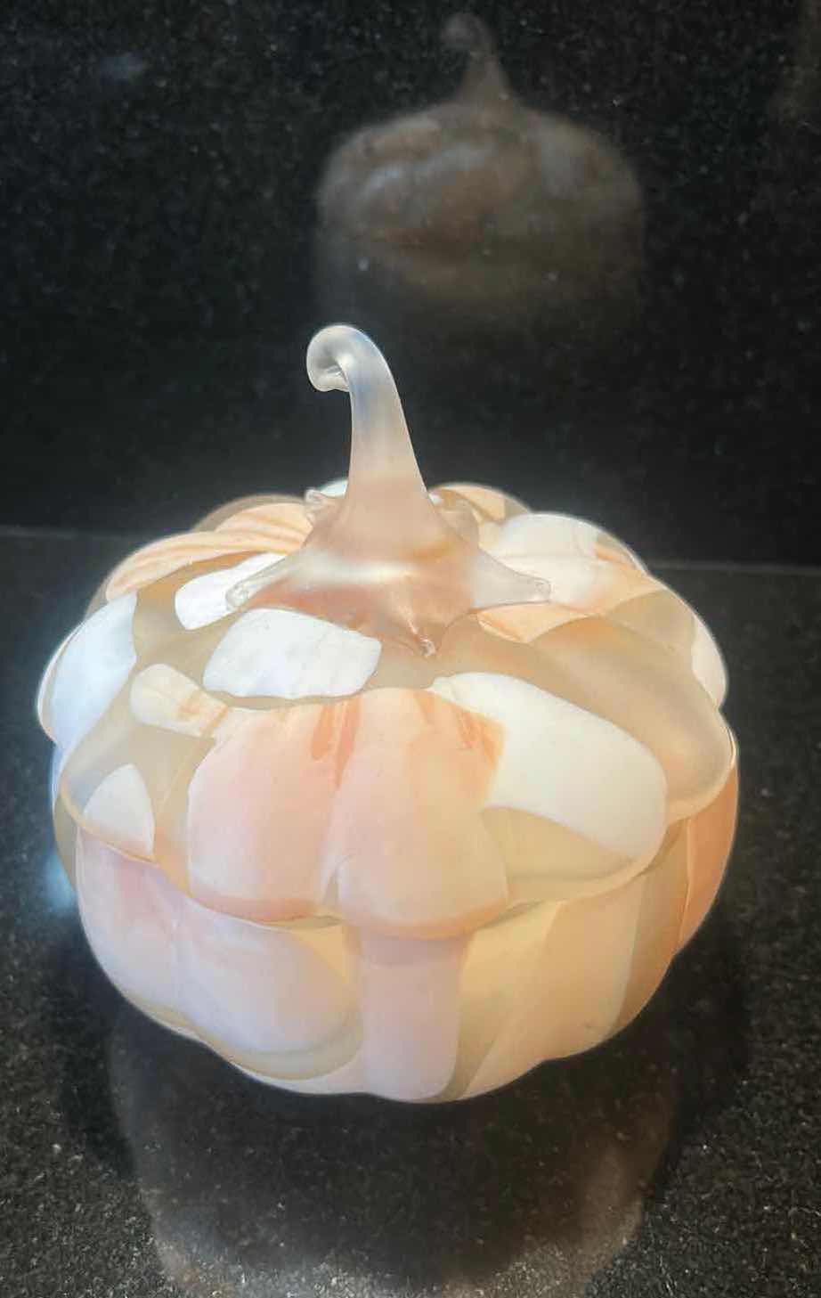 Photo 1 of COLORFUL GLASS DISH WITH 3 WICK CANDLE FROM ANTHROPOLOGY