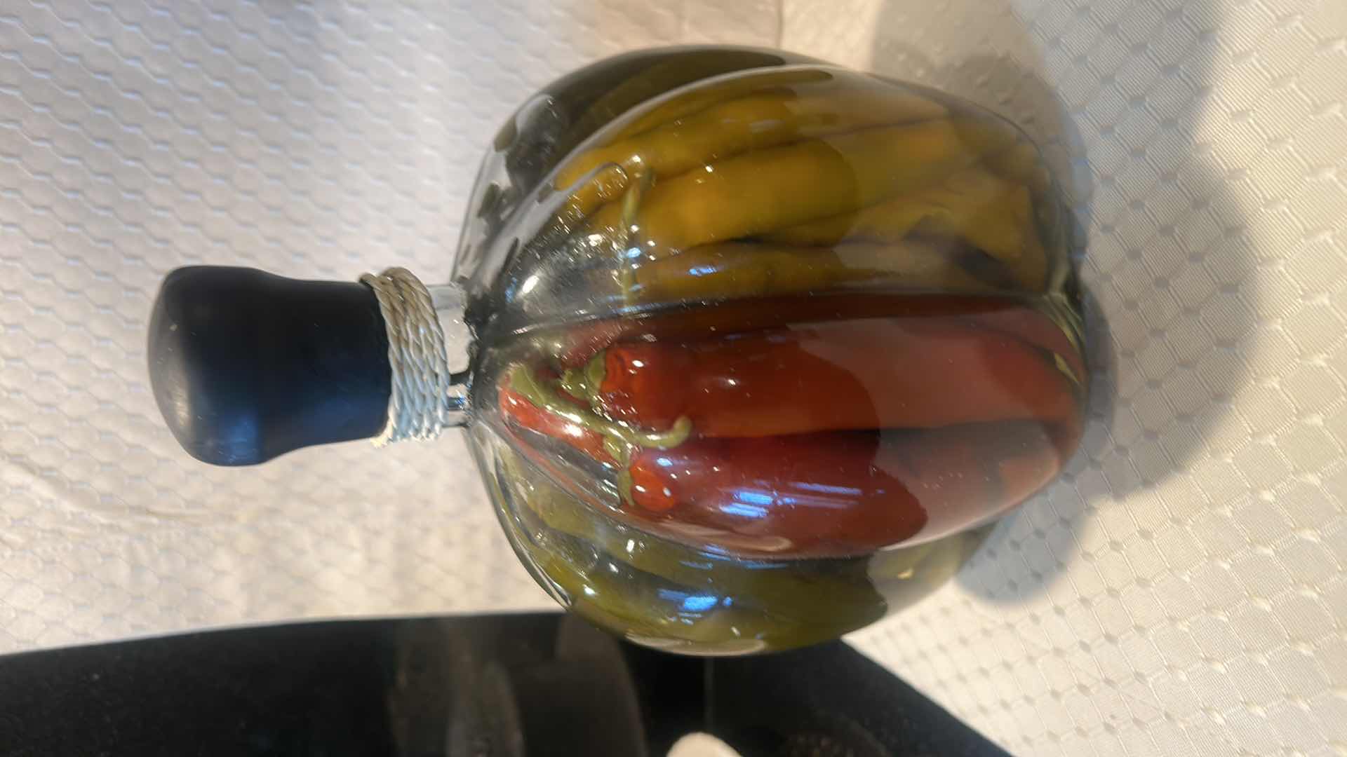 Photo 1 of 4 SEALED OIL AND HERB FILLED GLASS JARS