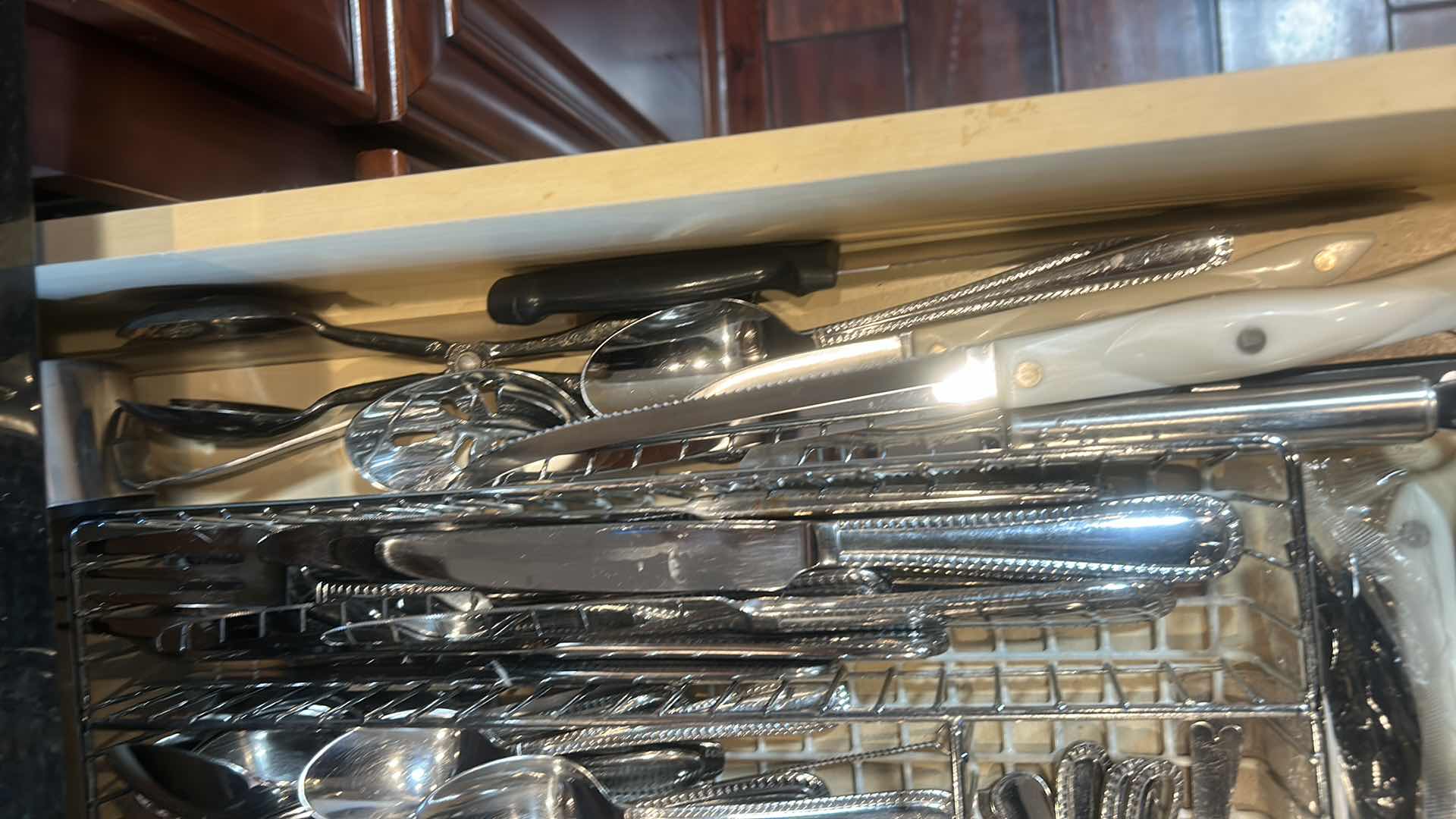 Photo 1 of CONTENTS PULL OUT DRAWER IN KITCHEN- SILVERWARE