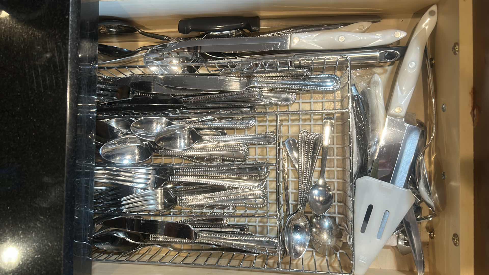 Photo 1 of CONTENTS PULL OUT DRAWER IN KITCHEN- SILVERWARE