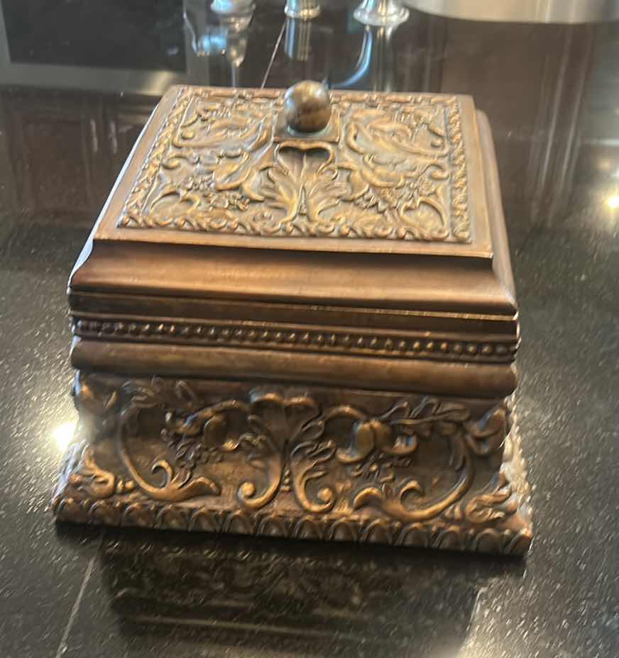 Photo 5 of VERY HEAVY ORNATE BOX 11 1/2” x 10”