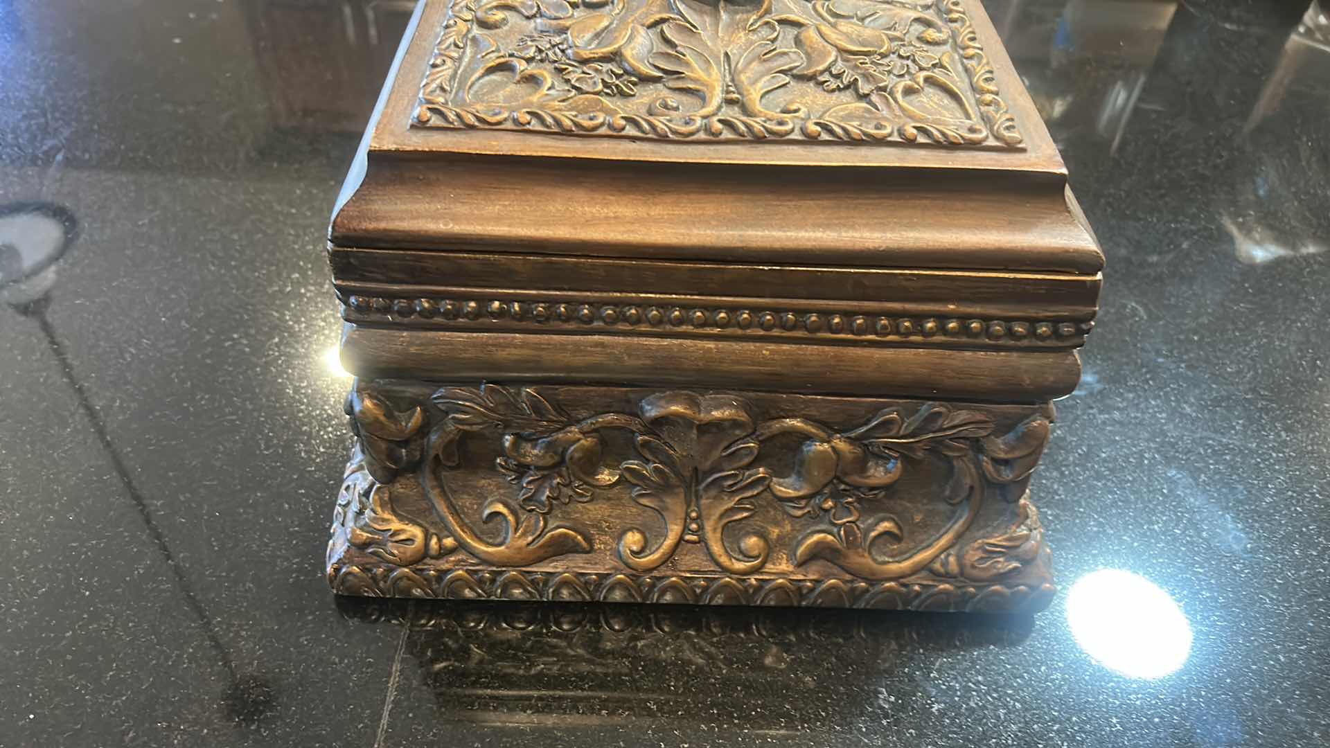 Photo 1 of VERY HEAVY ORNATE BOX 11 1/2” x 10”