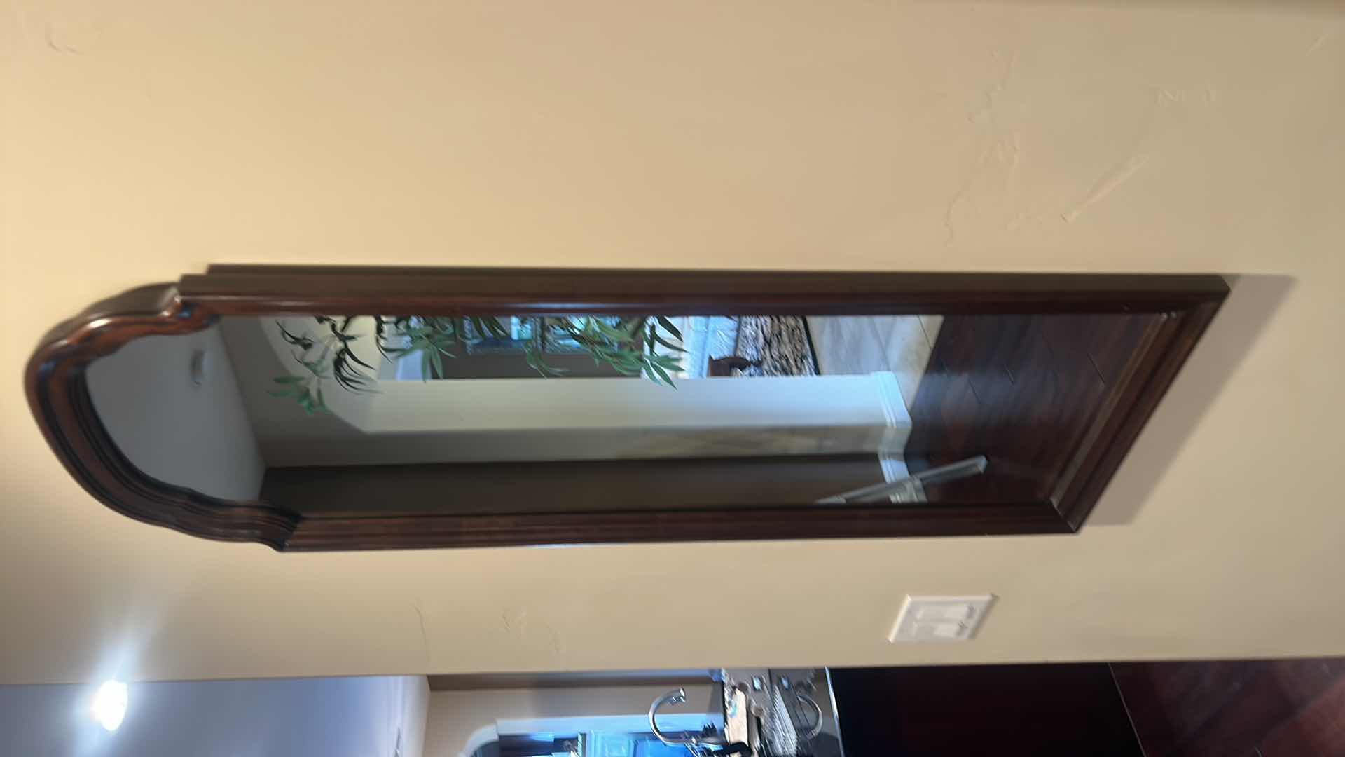 Photo 2 of WOOD FRAMED MIRROR 15” x 42”