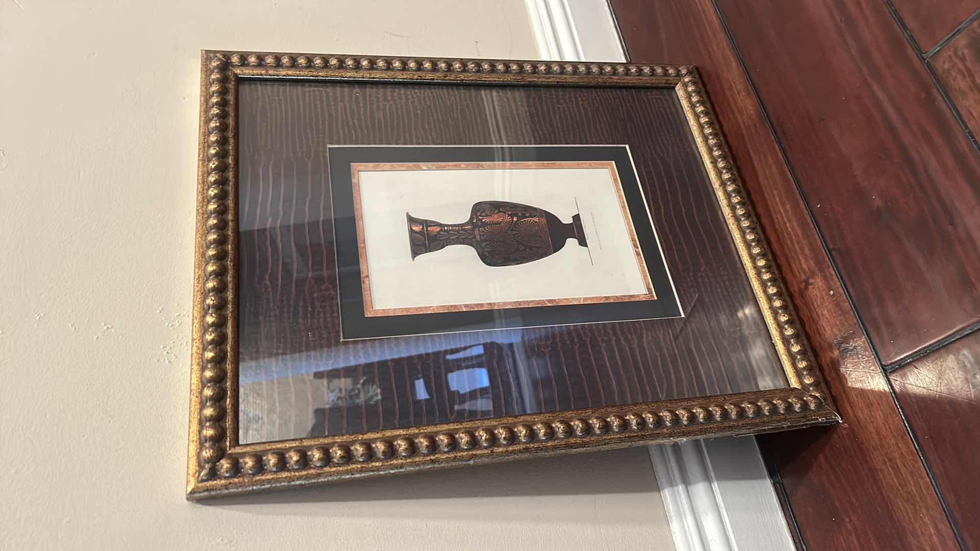 Photo 1 of WALL DECOR - VASE, FRAMED ARTWORK 16” x 20”