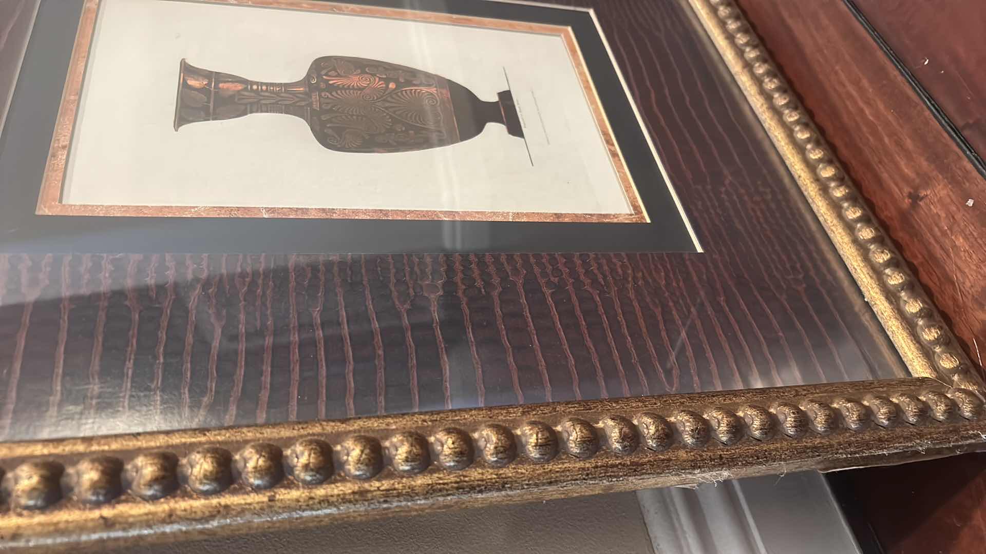 Photo 1 of WALL DECOR - VASE, FRAMED ARTWORK 16” x 20”