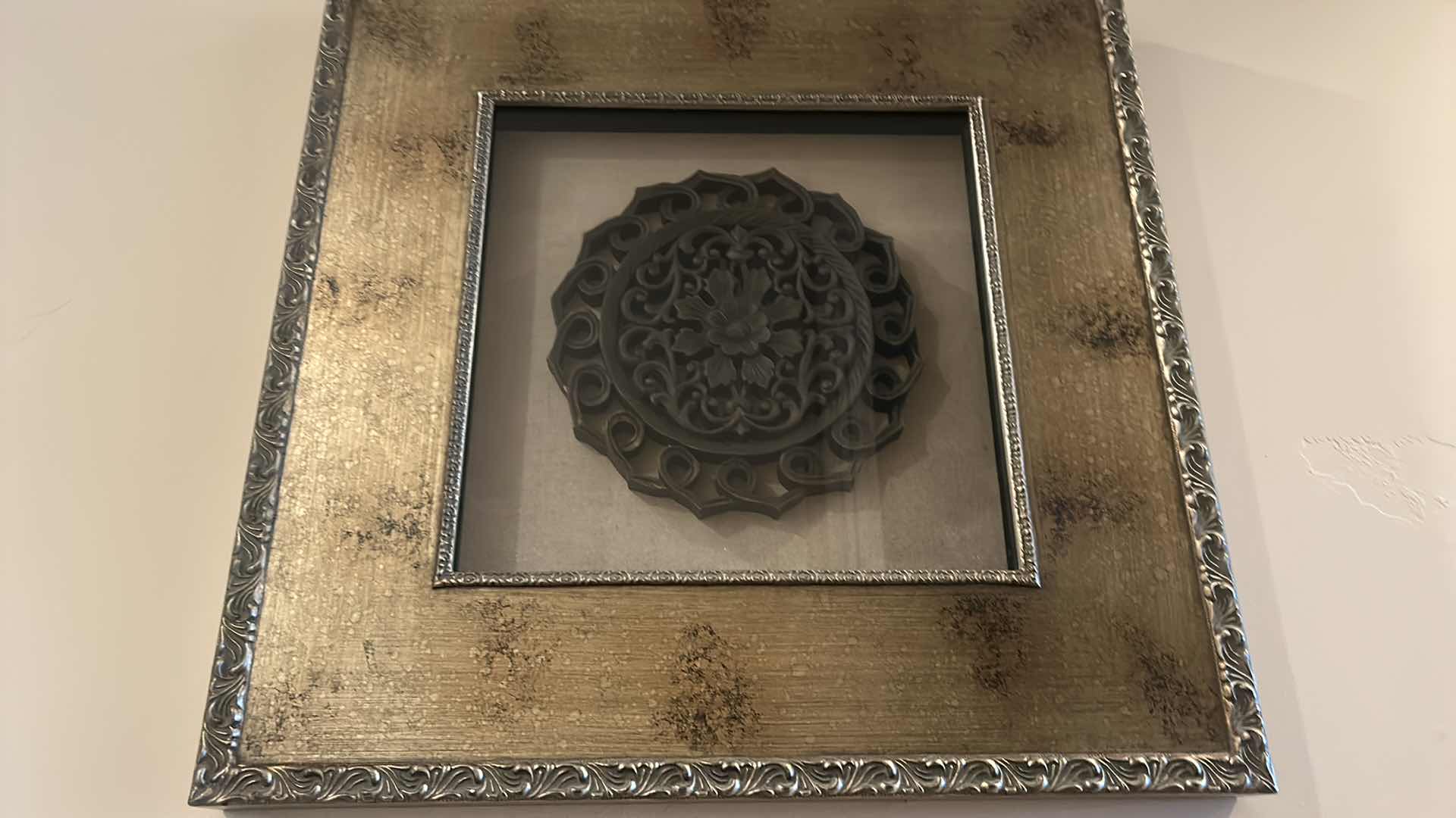 Photo 1 of WALL DECOR - FRAMED SHADOW BOX 27 1/2” x 27 1/2” x 2 1/2”