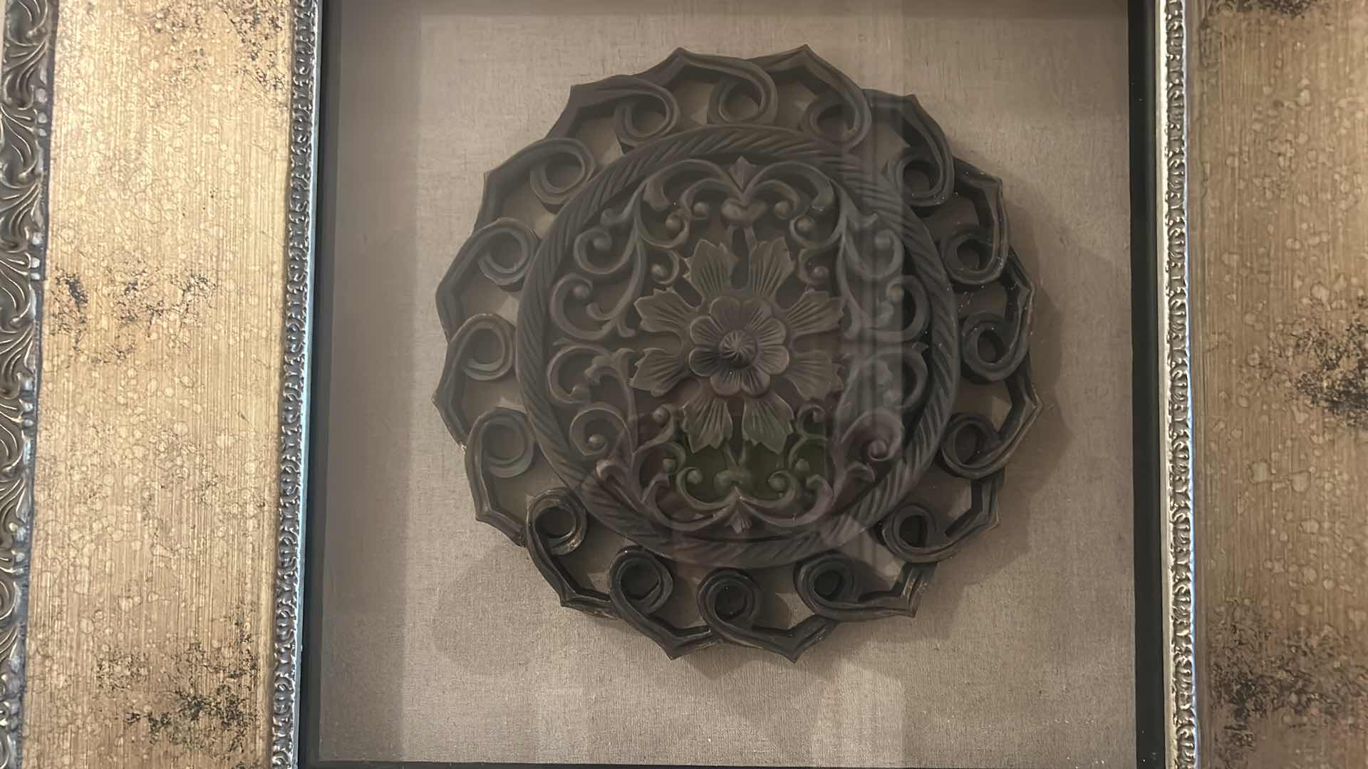 Photo 1 of WALL DECOR - FRAMED SHADOW BOX 27 1/2” x 27 1/2” x 2 1/2”