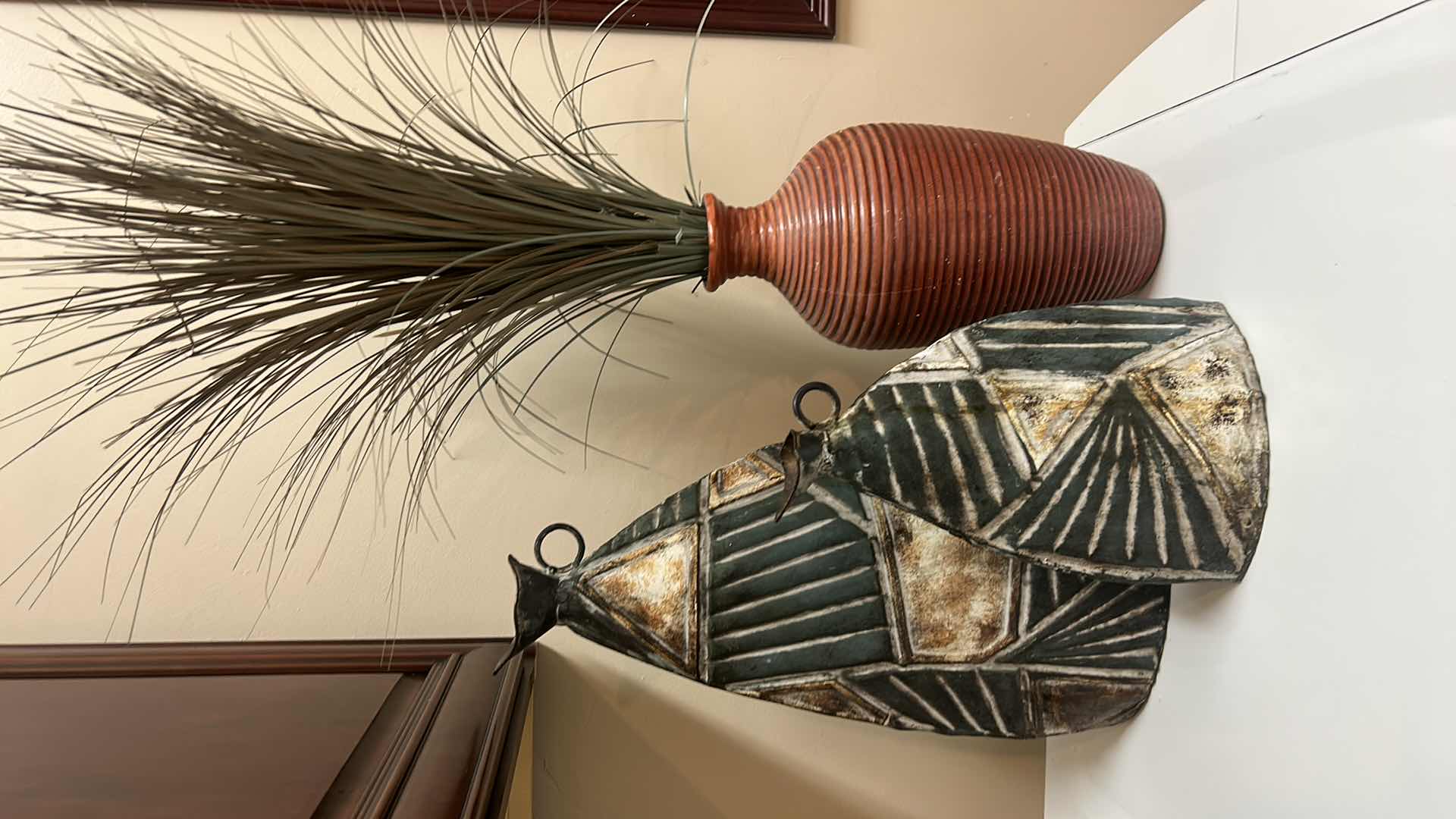 Photo 1 of 3 PC HOME DECOR TALLEST TIN VASE 20”