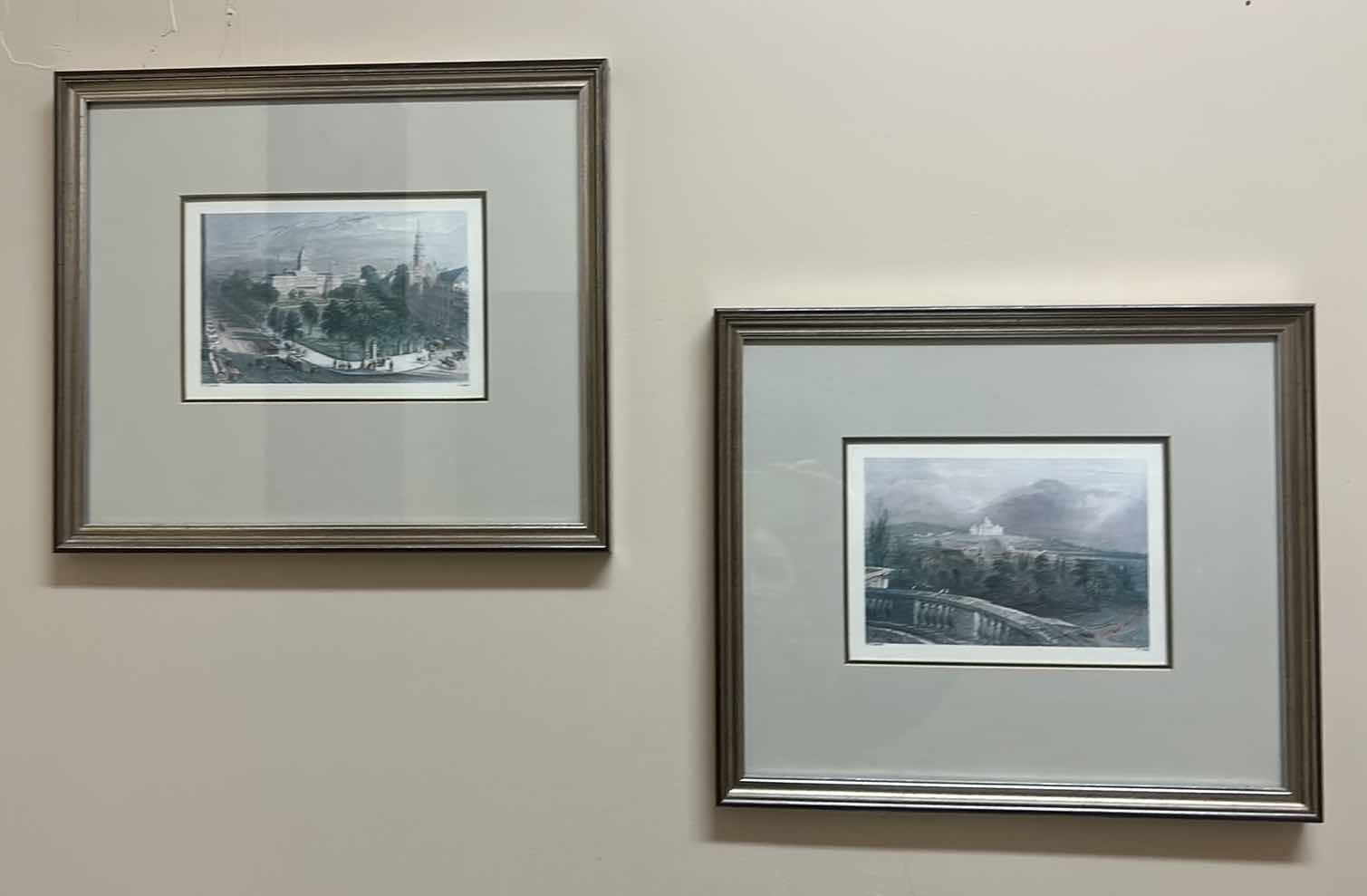 Photo 1 of 2 LITHOGRAPH REPRODUCTIONS FRAMED ARTWORK 12” x 14”