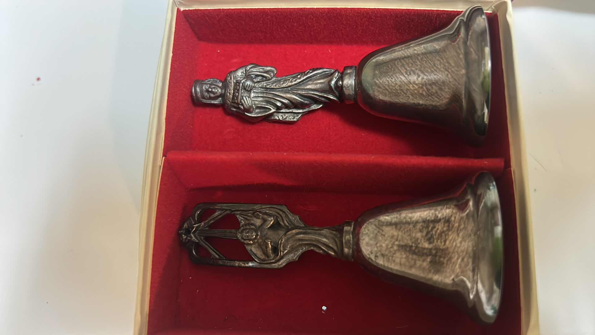 Photo 2 of VINTAGE REED AND BARTON SILVER PLATED NATIVITY BELLS