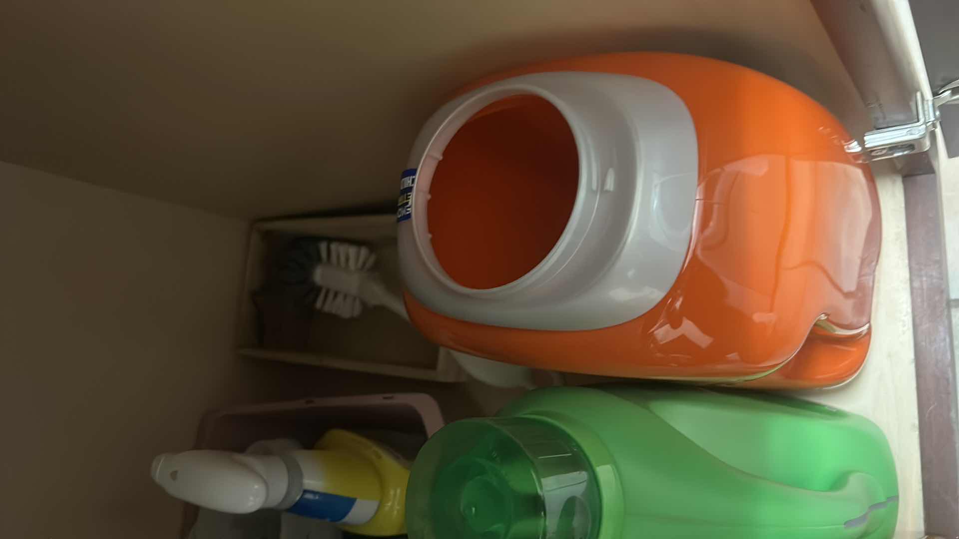 Photo 1 of CLEANING SUPPLIES UNDER SINK IN LAUNDRY ROOM