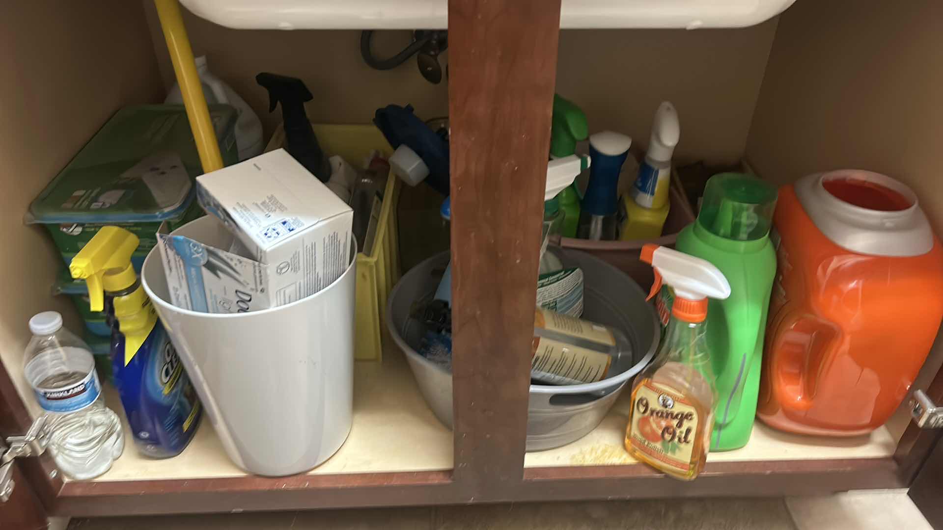Photo 1 of CLEANING SUPPLIES UNDER SINK IN LAUNDRY ROOM