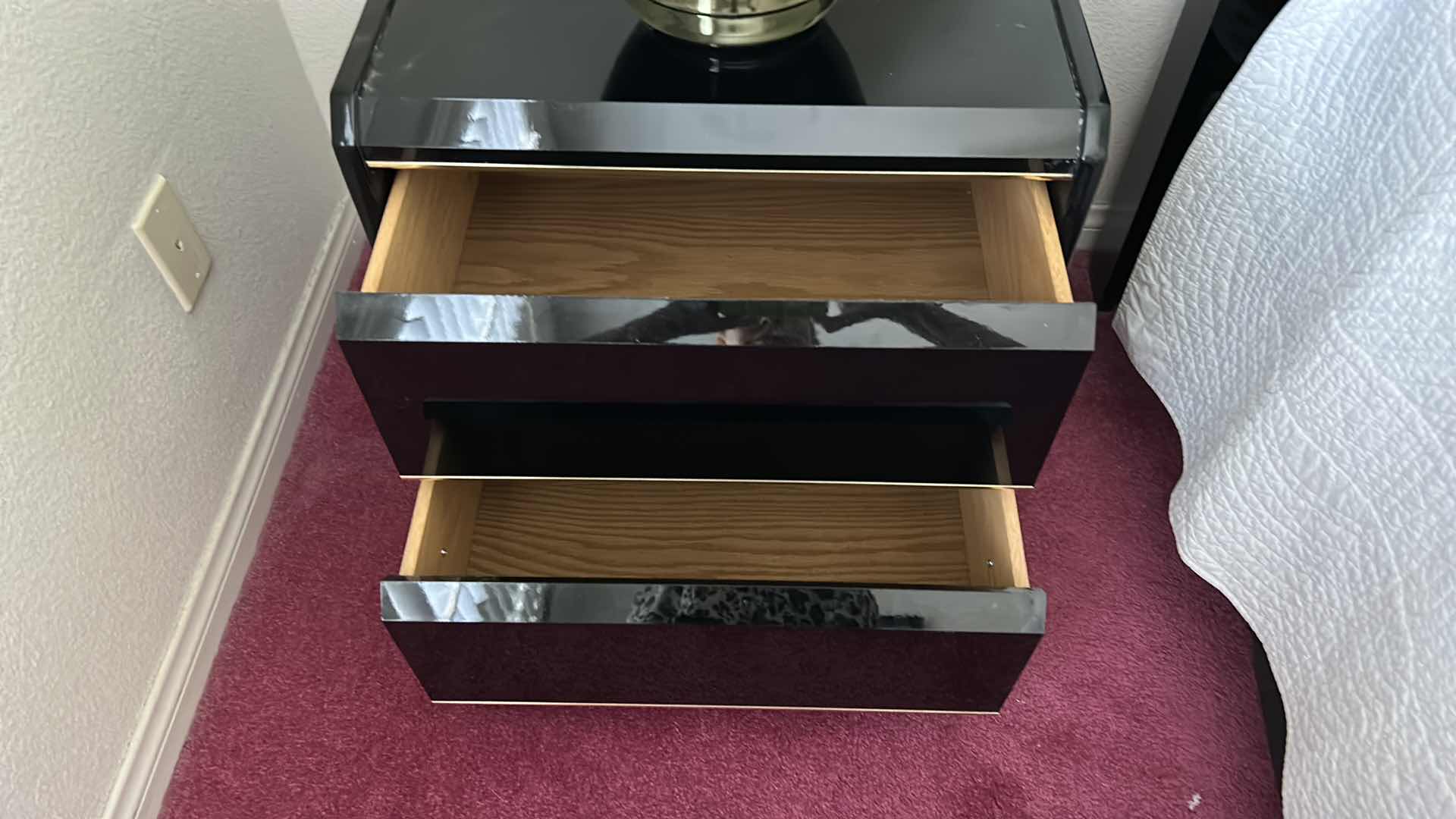 Photo 1 of BLACK NIGHTSTAND 22” x 16” x 22”