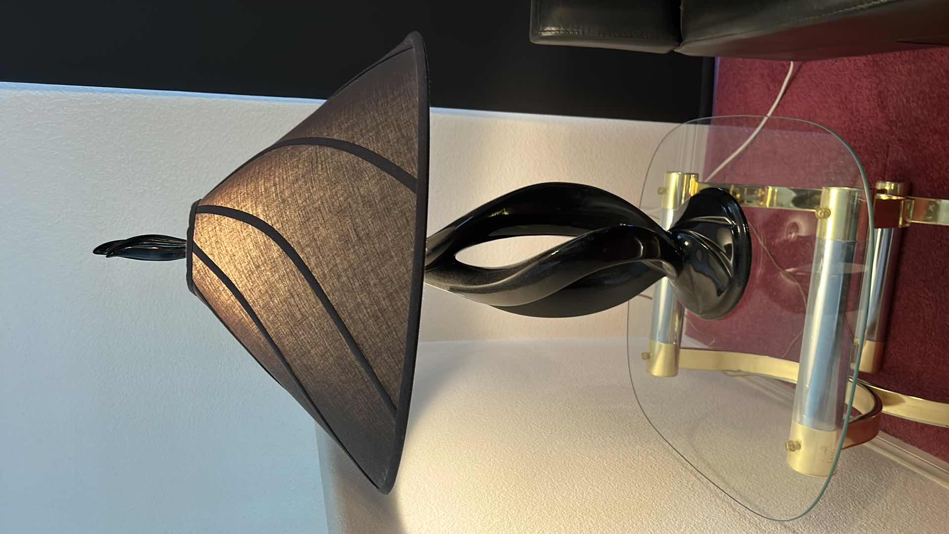 Photo 1 of BLACK TABLE LAMP H35”