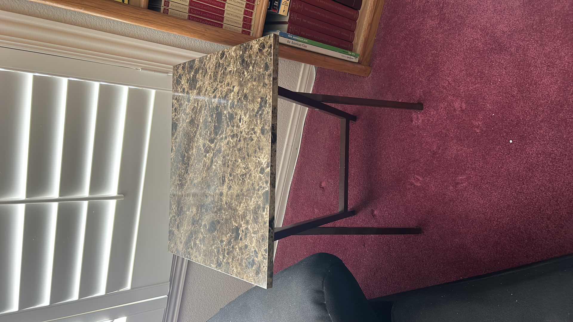 Photo 1 of FAUX MARBLE TOP TV TRAY