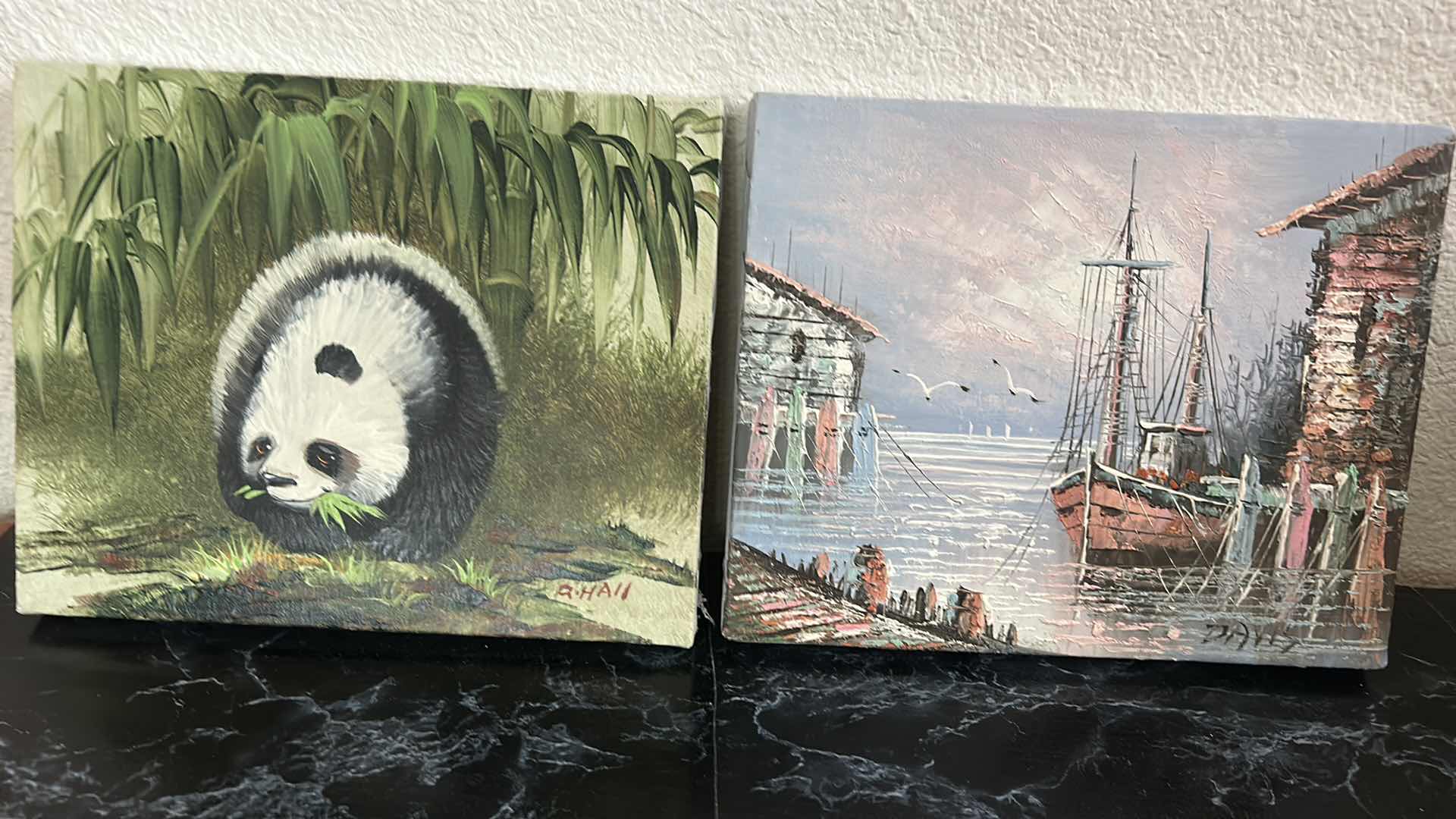 Photo 1 of 2 HAND-PAINTED OIL ON CANVAS UNFRAMED ARTWORK 10” x 8”