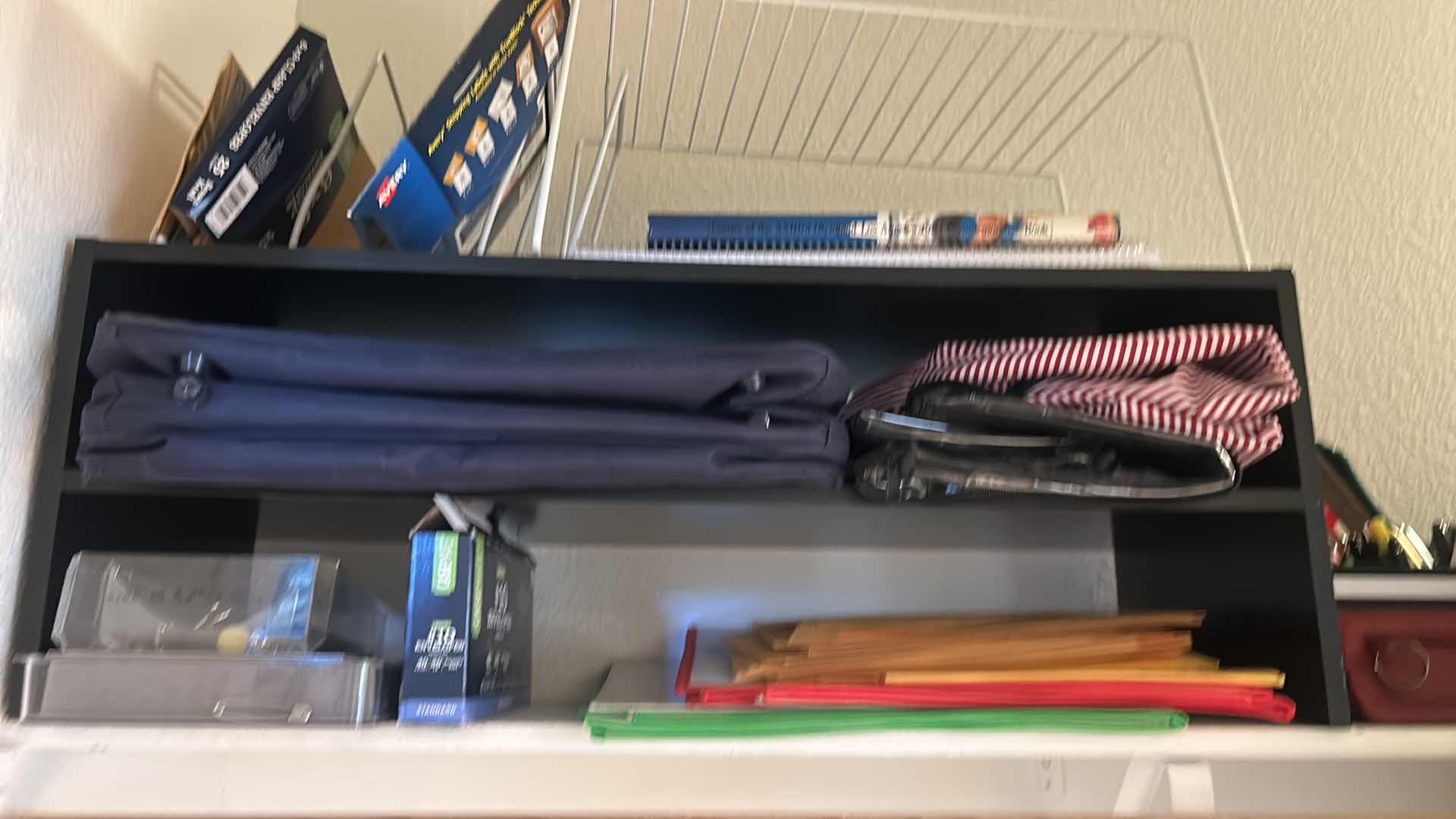 Photo 1 of CONTENTS ON SHELF IN CLOSET - OFFICE SUPPLIES