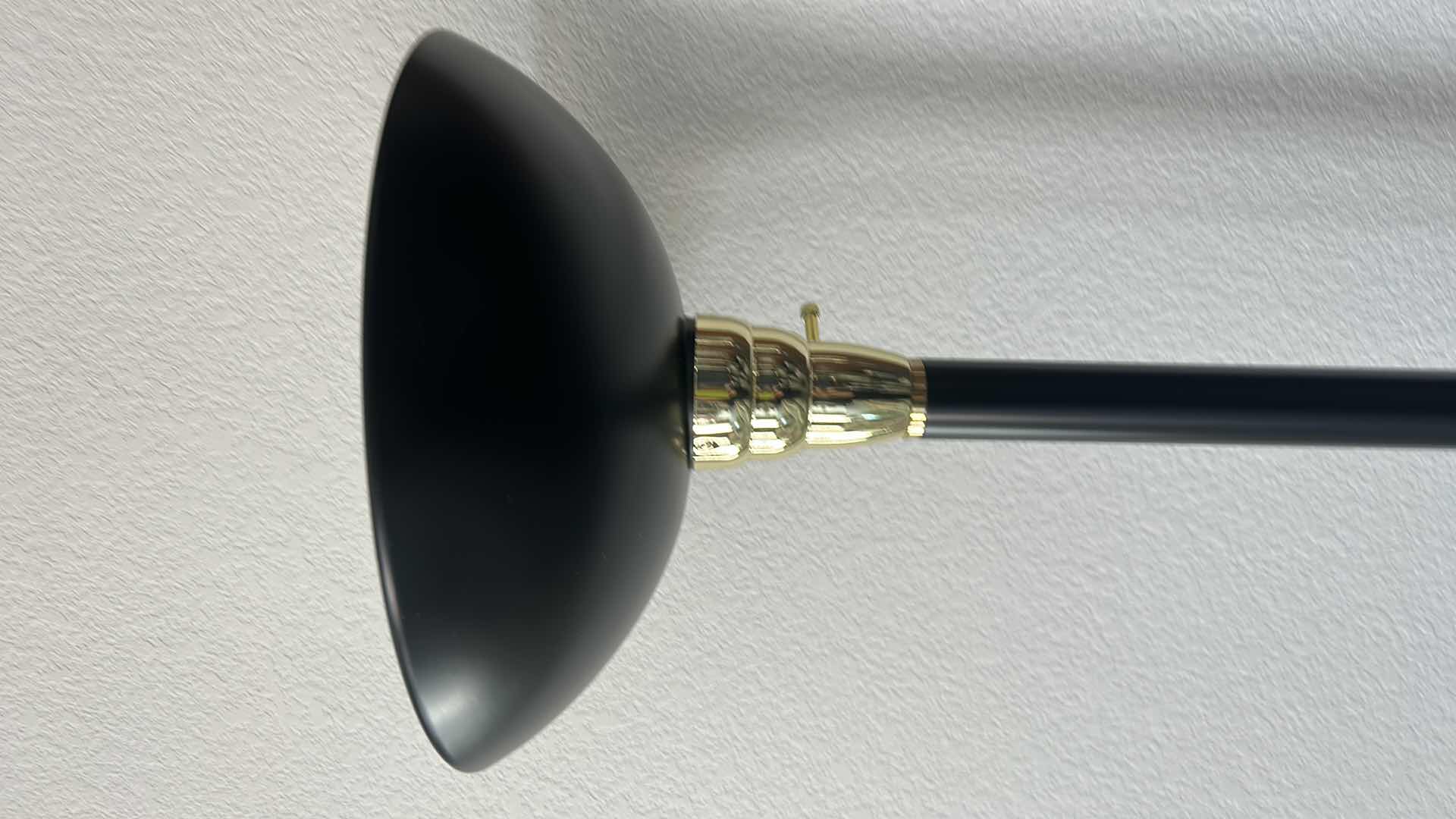 Photo 1 of 6’ BLACK & GOLD FLOOR LAMP