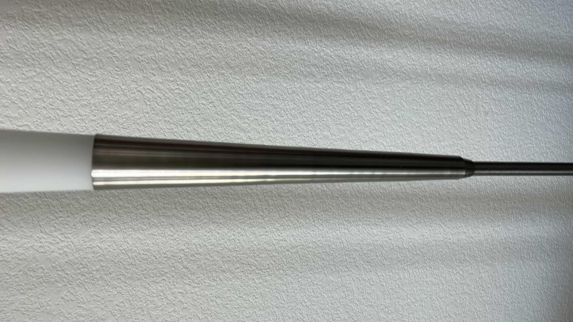 Photo 1 of 6’ CHROME AND WHITE FLOOR LAMP