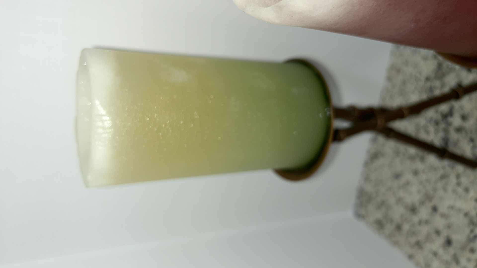 Photo 1 of 3 PIECE CANDLE HOLDERS WITH CANDLES (TALLEST WITH CANDLE 16”