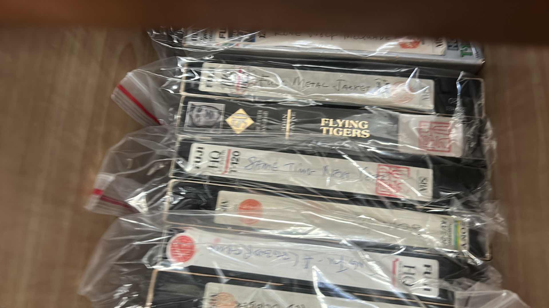 Photo 1 of 2 ROWS VHS TAPES