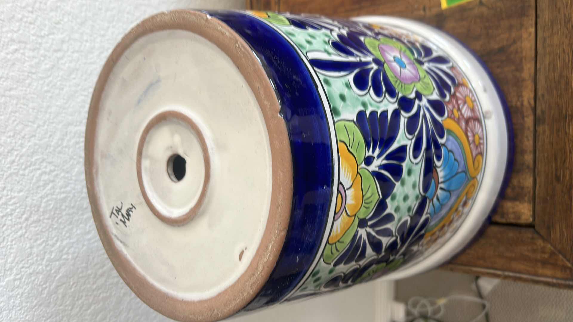 Photo 1 of CERAMIC POT (12 1/2“ x 12“) WITH FLORAL