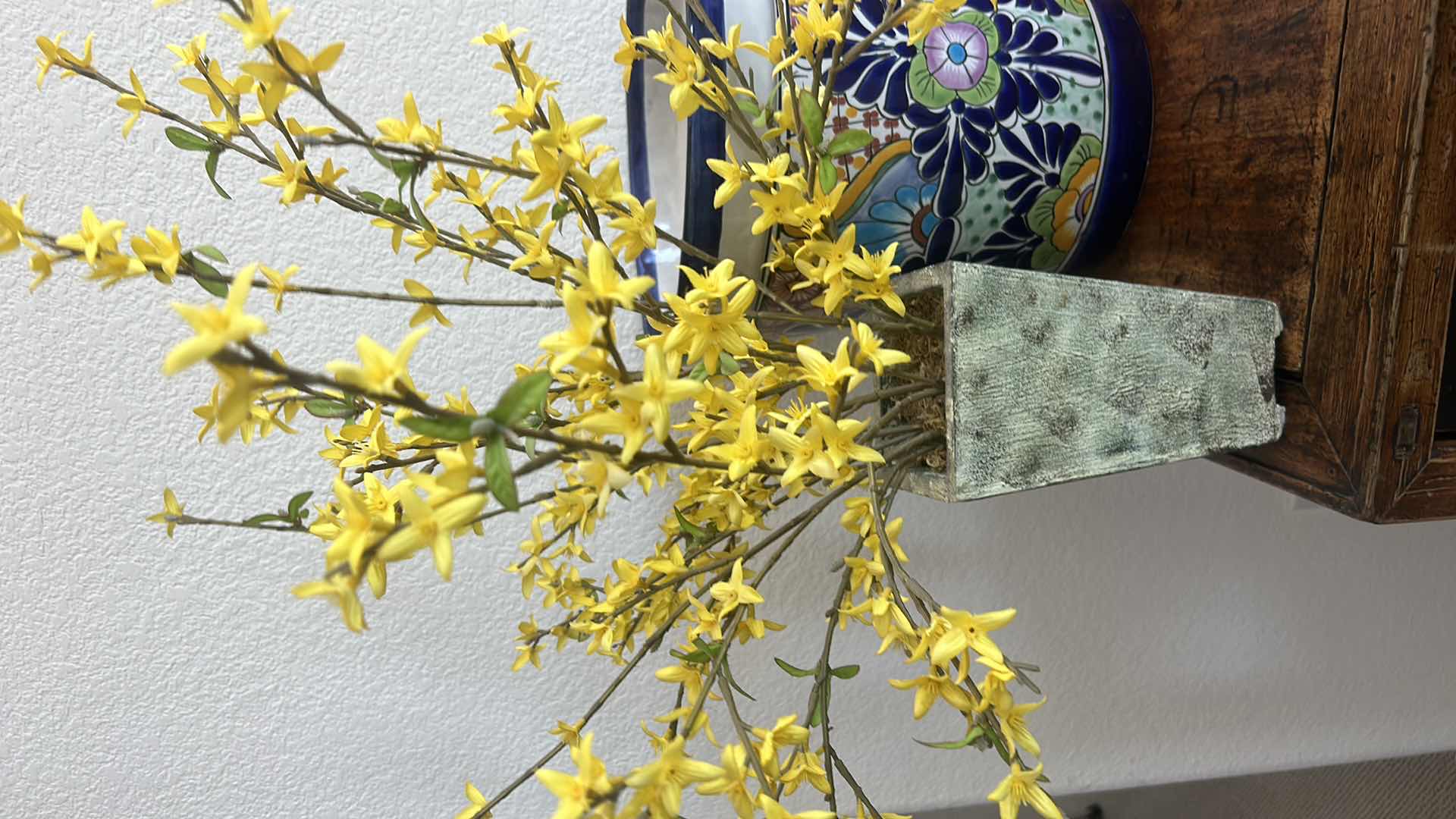 Photo 1 of CERAMIC POT (12 1/2“ x 12“) WITH FLORAL