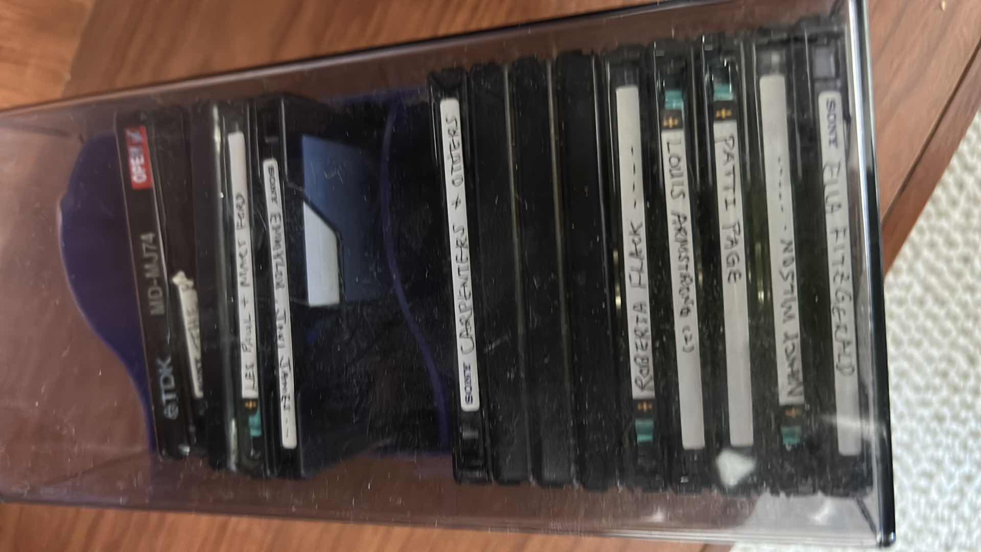Photo 1 of CONTENTS CABINET- MUSIC CASSETTES & SONY DISCS