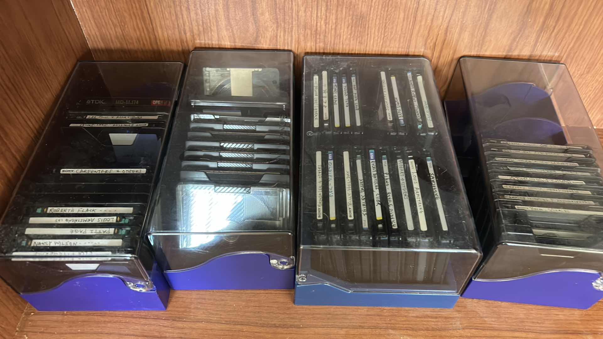 Photo 1 of CONTENTS CABINET- MUSIC CASSETTES & SONY DISCS