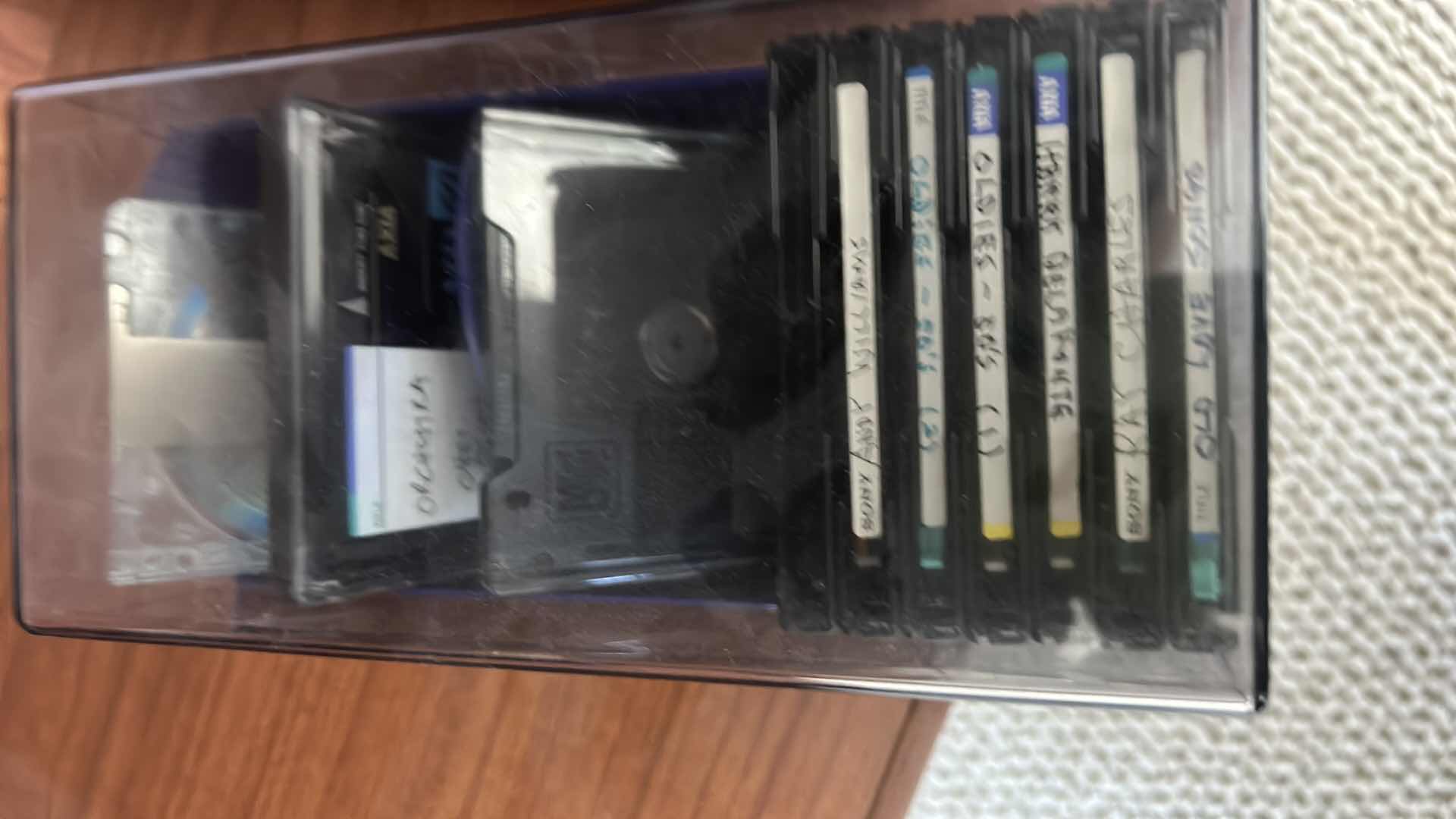Photo 1 of CONTENTS CABINET- MUSIC CASSETTES & SONY DISCS