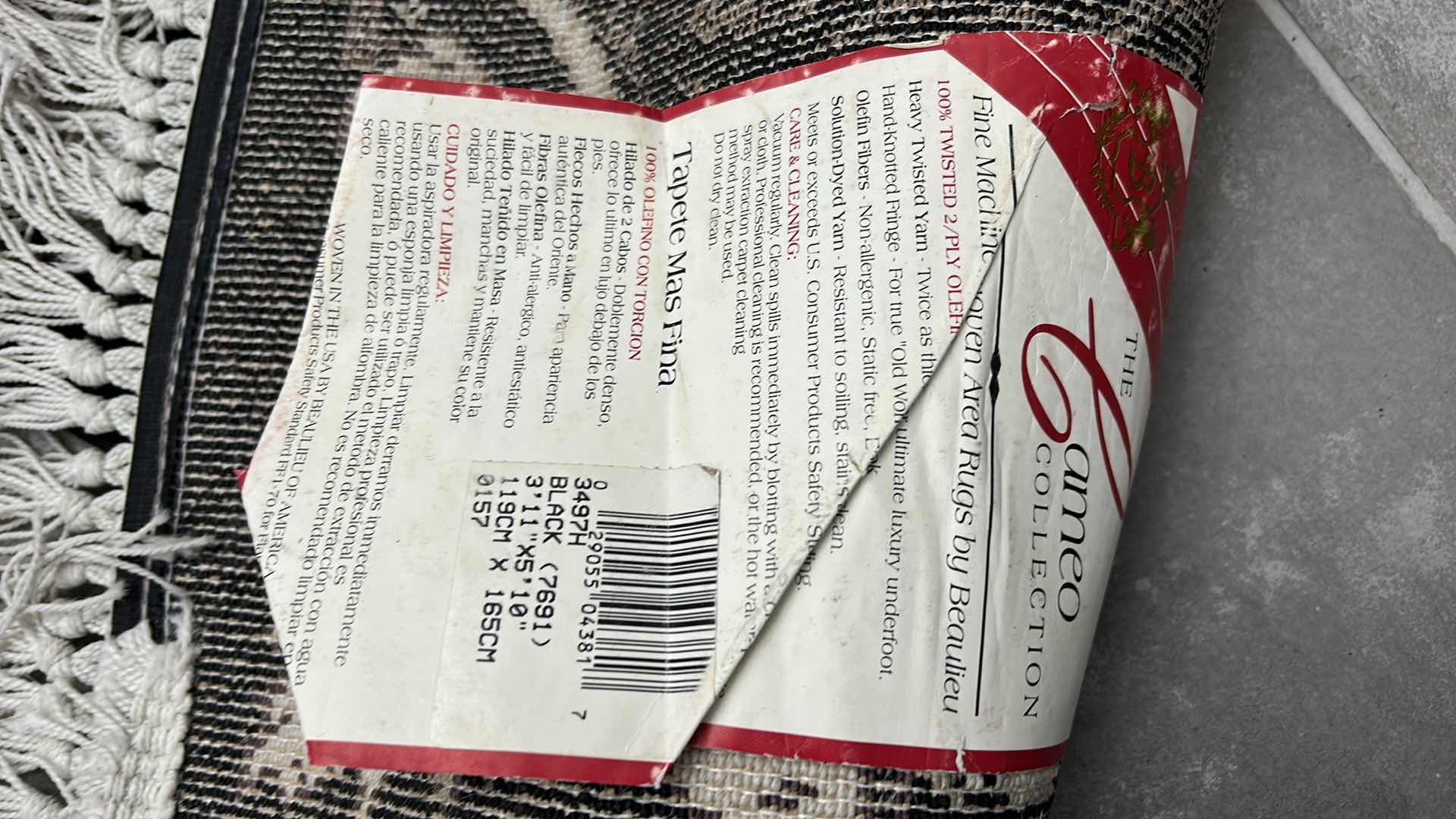 Photo 1 of CAMEO COLLECTION AREA RUG 3’11” x 5’10”