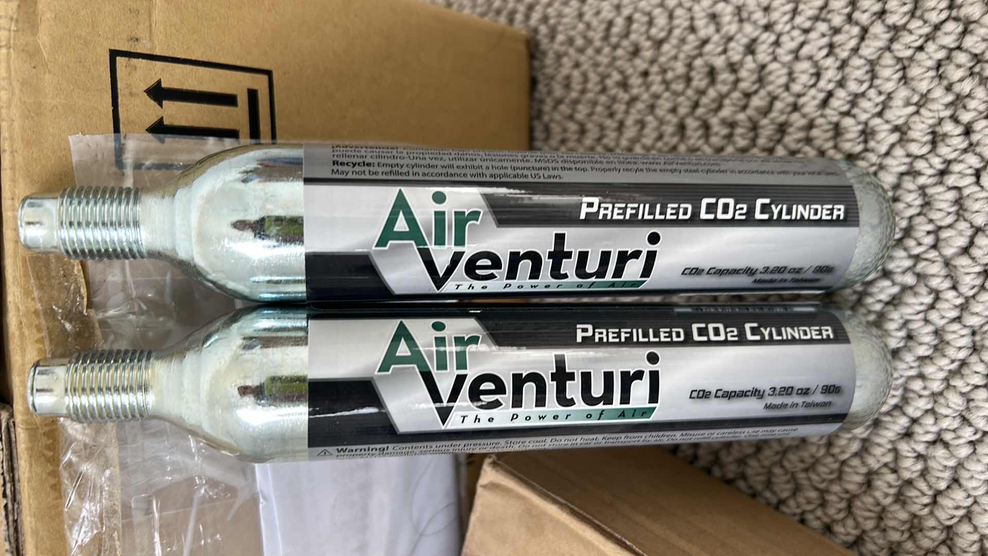 Photo 1 of 18 AIRVENTURI PREFILLED CO2 CYLINDERS, AIR GUN PELLETS & BB PELLETS