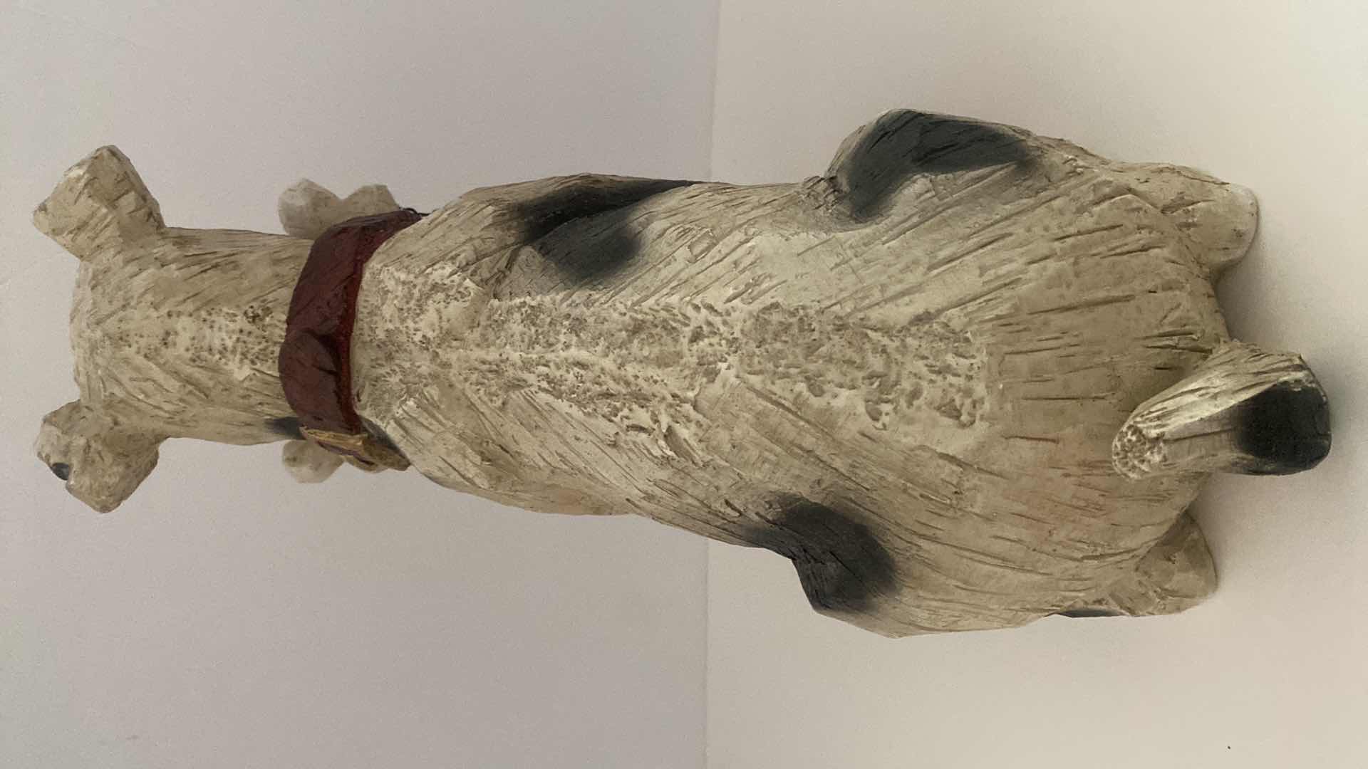 Photo 1 of LIGHT WOOD DOG WELCOME STATUE H 13 1/2”