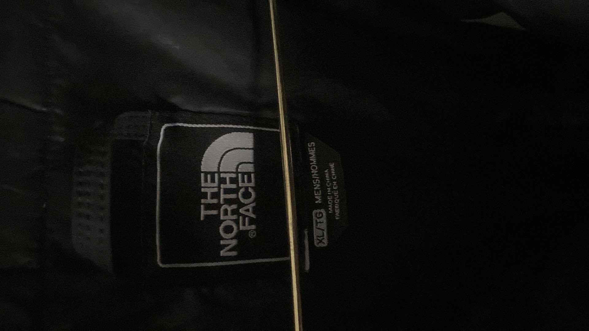 Photo 1 of MENS SIZE XL NORTH FACE INSULATED BOMBER JACKET WITH REMOVABLE HOOD