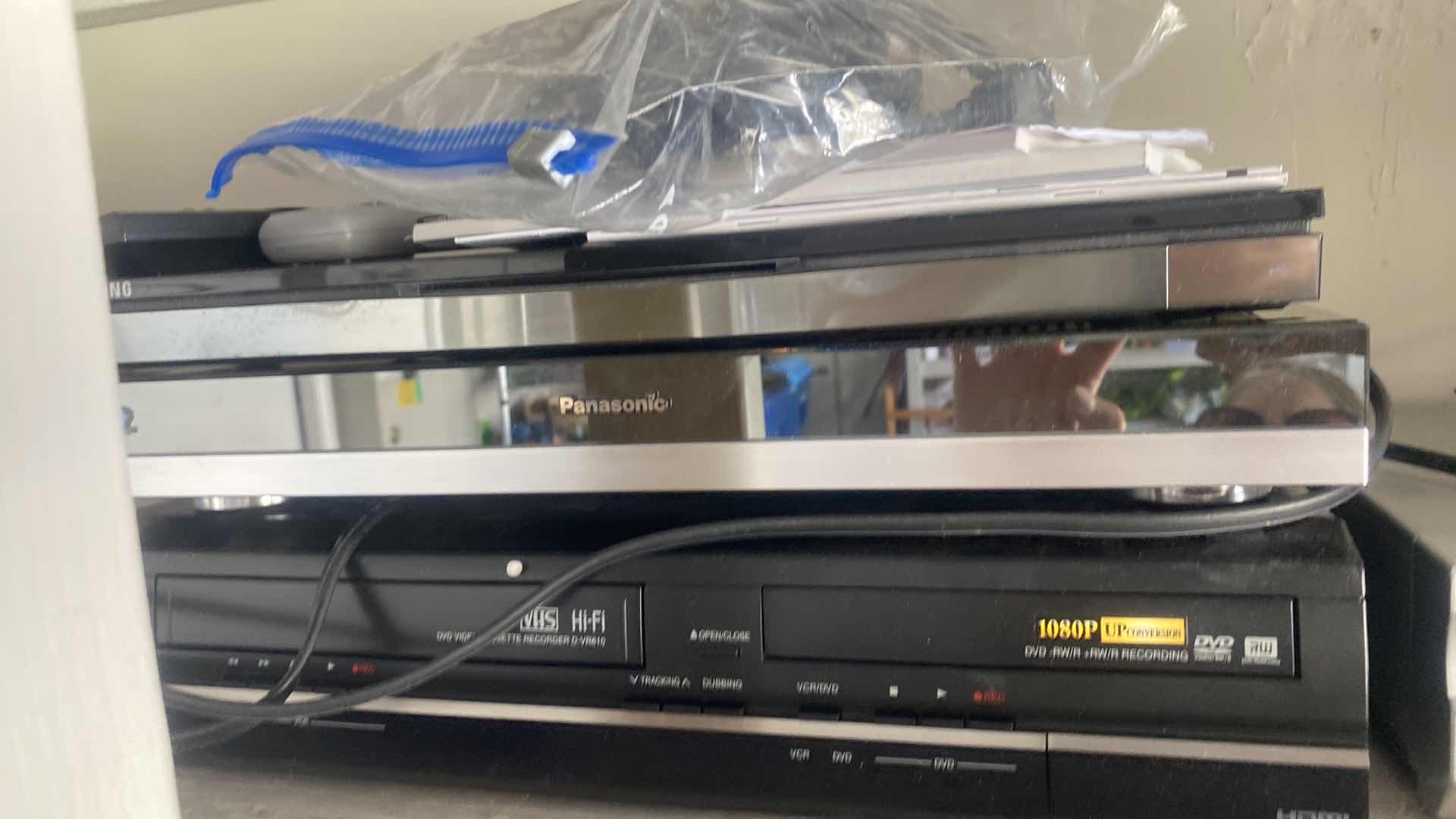 Photo 1 of GARAGE SHELF - ELECTRONICS ITEMS - UNKNOWN CONDITION