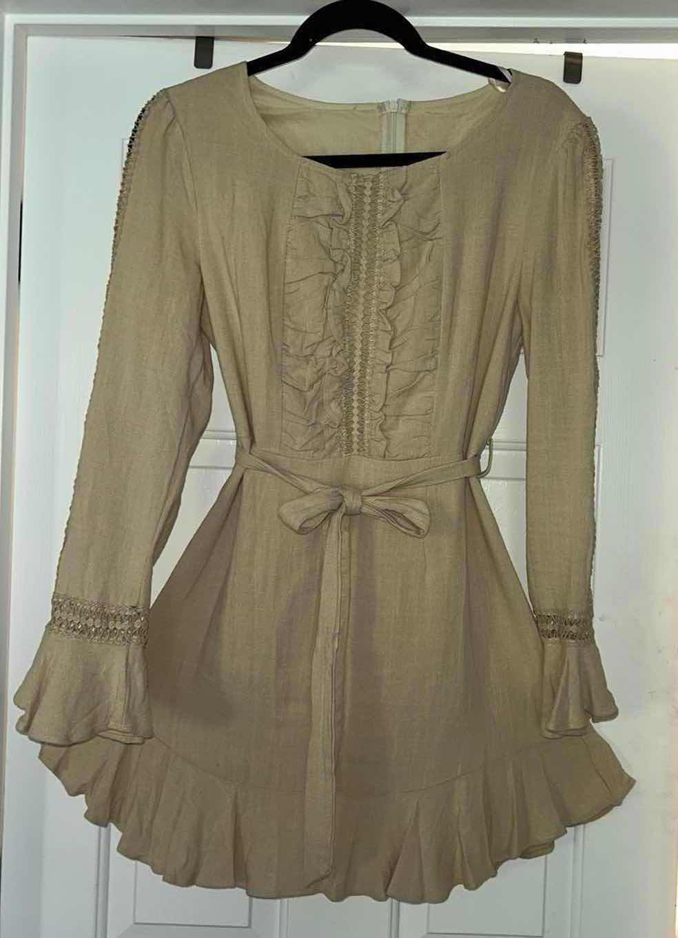 Photo 1 of WOMENS COTTON LINEN COUNTRY/HOBO CHIC MINI DRESS SIZE MED CHEST 36” WAIST 28”