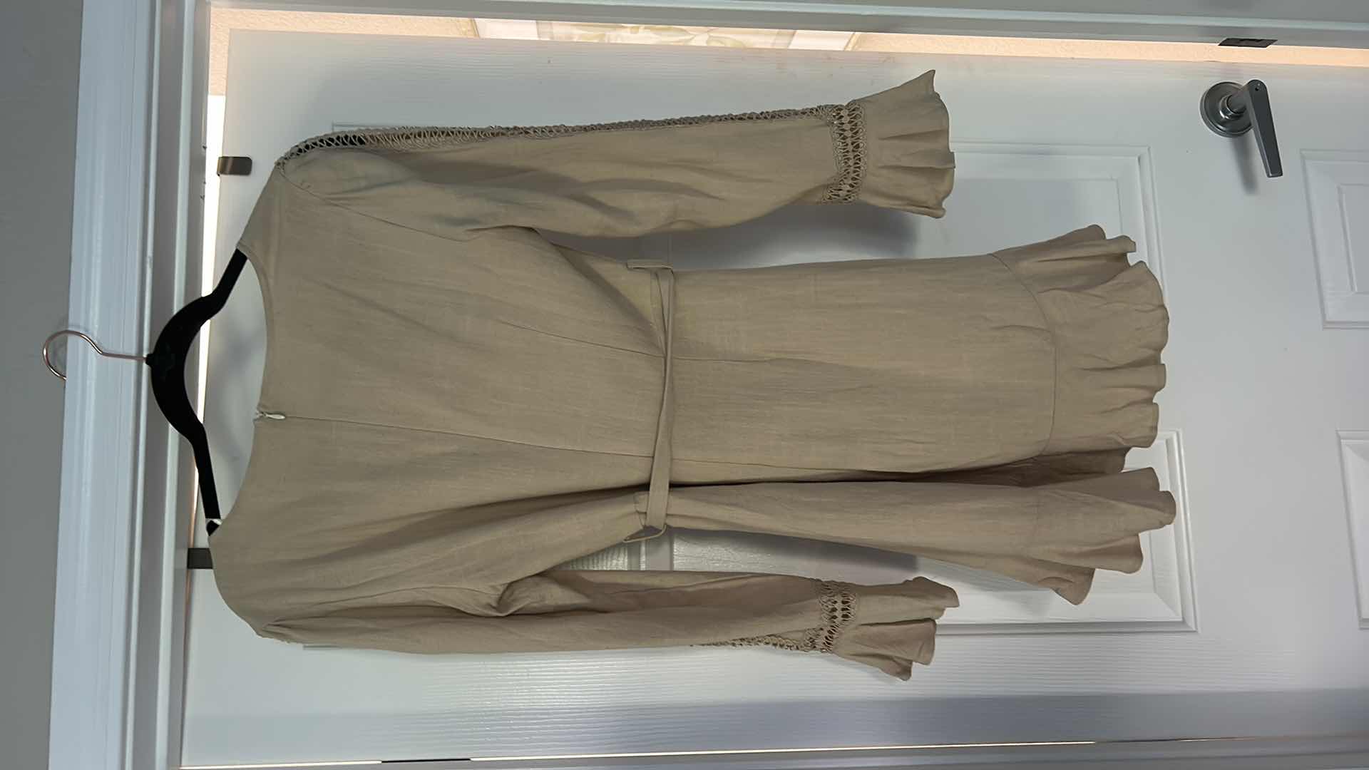 Photo 1 of WOMENS COTTON LINEN COUNTRY/HOBO CHIC MINI DRESS SIZE MED CHEST 36” WAIST 28”