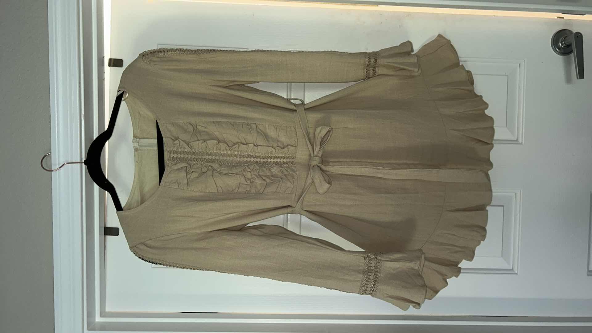 Photo 1 of WOMENS COTTON LINEN COUNTRY/HOBO CHIC MINI DRESS SIZE MED CHEST 36” WAIST 28”