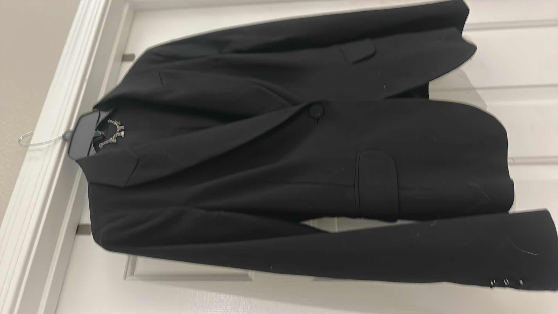 Photo 1 of WOMENS BEBE BLACK JACKET SIZE 8 (RUNS SMALL) MORE LIKE A 6