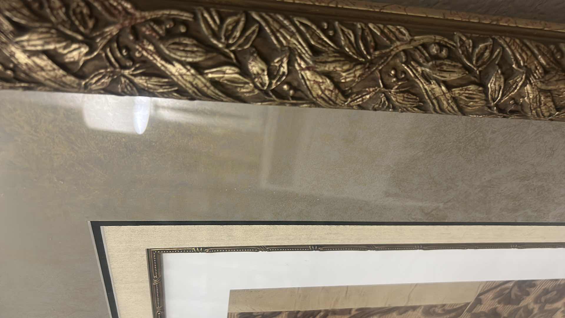 Photo 5 of ORNATE FRAMED “PABLO PICASSO” PRINT ARTWORK 39 1/2” x 47 1/2”