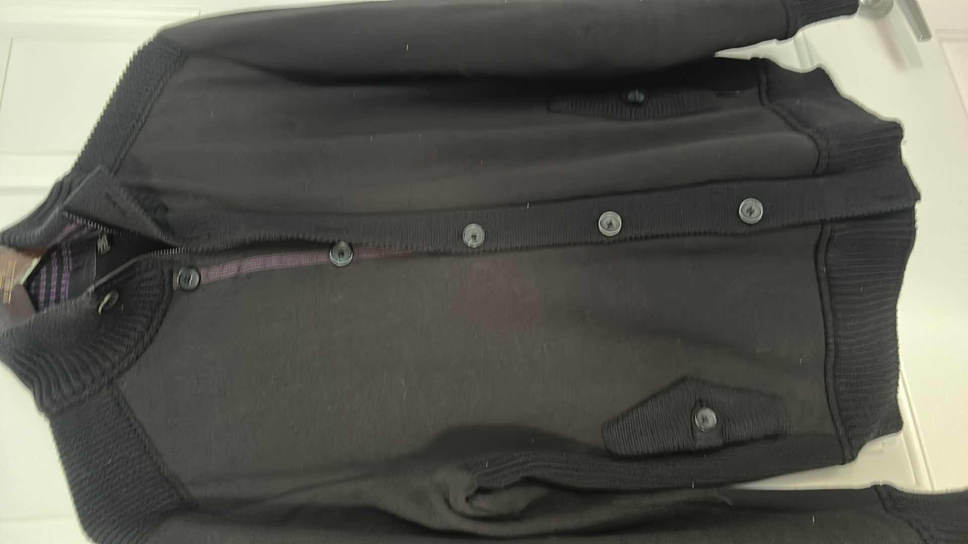 Photo 1 of MENS CLOTHING- TED BAKER LONDON, BUTTON UP / ZIP UP SWEATER JACKET SIZE SMALL