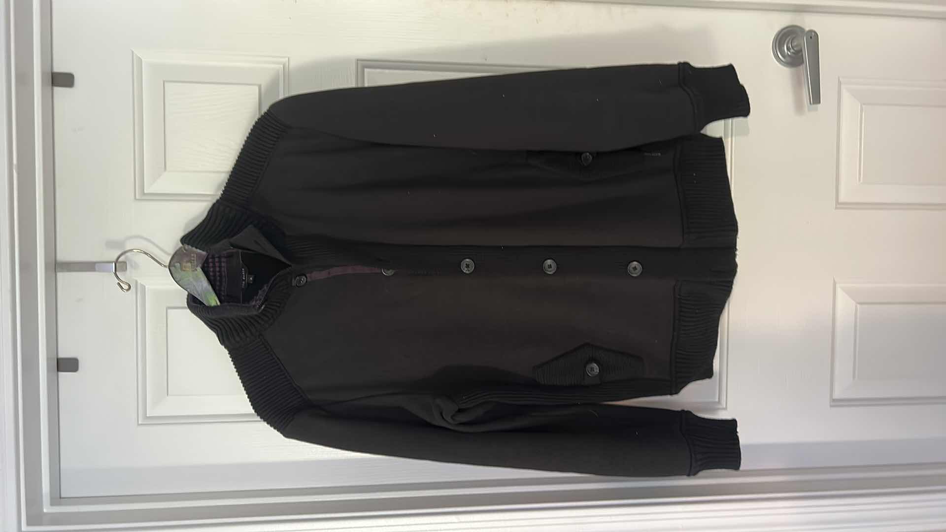 Photo 1 of MENS CLOTHING- TED BAKER LONDON, BUTTON UP / ZIP UP SWEATER JACKET SIZE SMALL