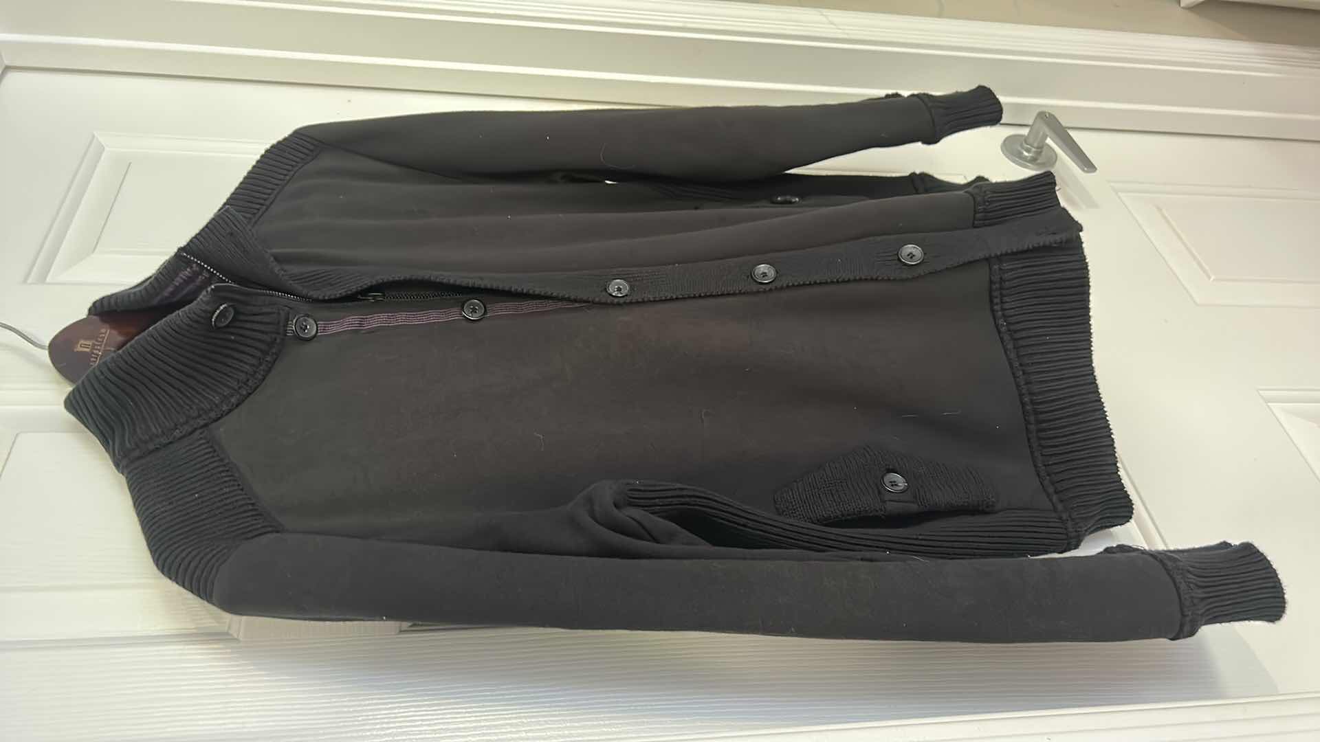 Photo 1 of MENS CLOTHING- TED BAKER LONDON, BUTTON UP / ZIP UP SWEATER JACKET SIZE SMALL