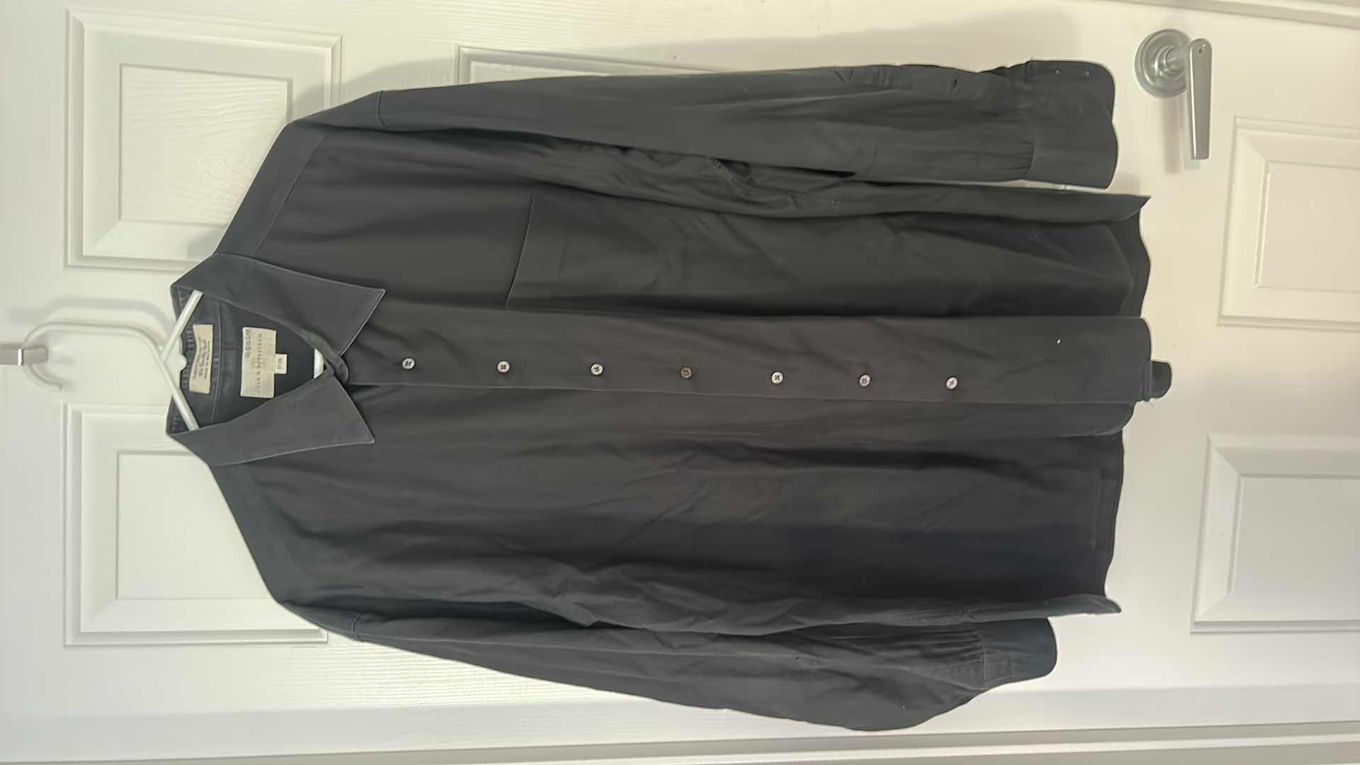 Photo 1 of MENS CLOTHING- JOHN W NORDSTROM FINEST 100% COTTON 2PLY COLLARED BUTTON DOWN SHIRT SIZE 17 x 35