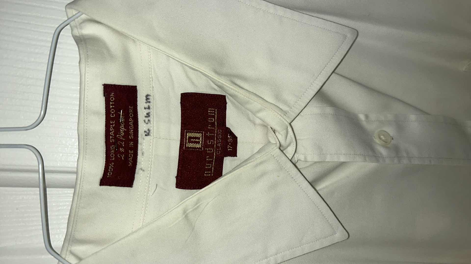 Photo 1 of MENS CLOTHING- NORDSTROM CLASSIC 100% LONG STAPLE COTTON 2 x 2 PINPOINT BUTTON DOWN SHIRT SIZE 17 -35