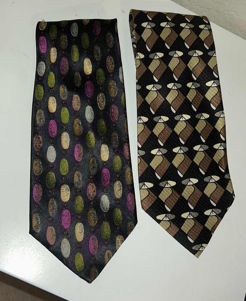 Photo 1 of 2 MENS DESIGNER SILK TIES