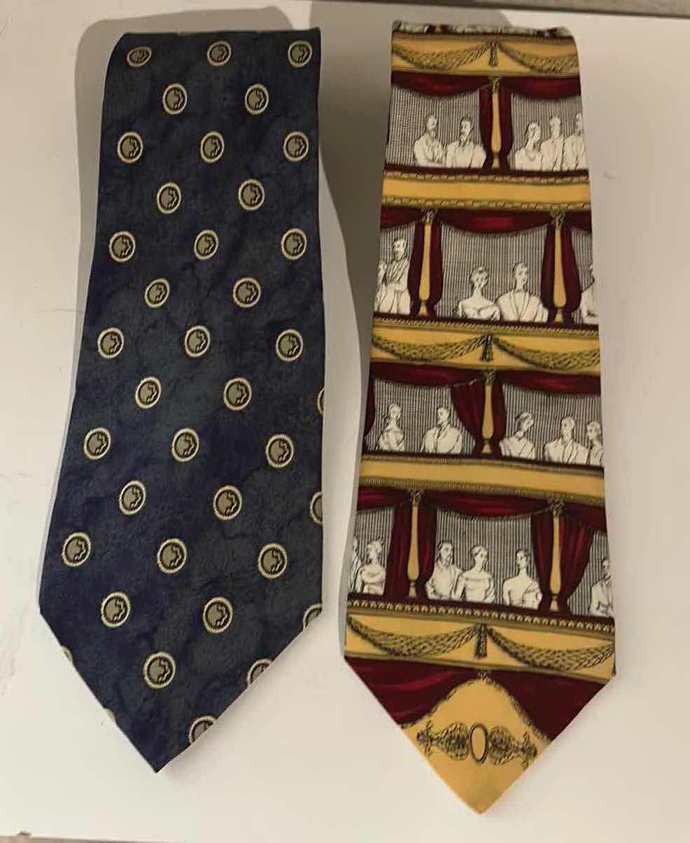 Photo 1 of 2 MENS DESIGNER SILK TIES - ITALY