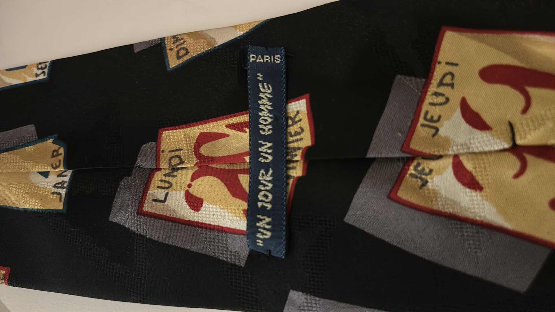 Photo 1 of 2 MENS DESIGNER ITALIAN SILK TIES - VALENTINO & UN JOUR UN HOMME PARIS